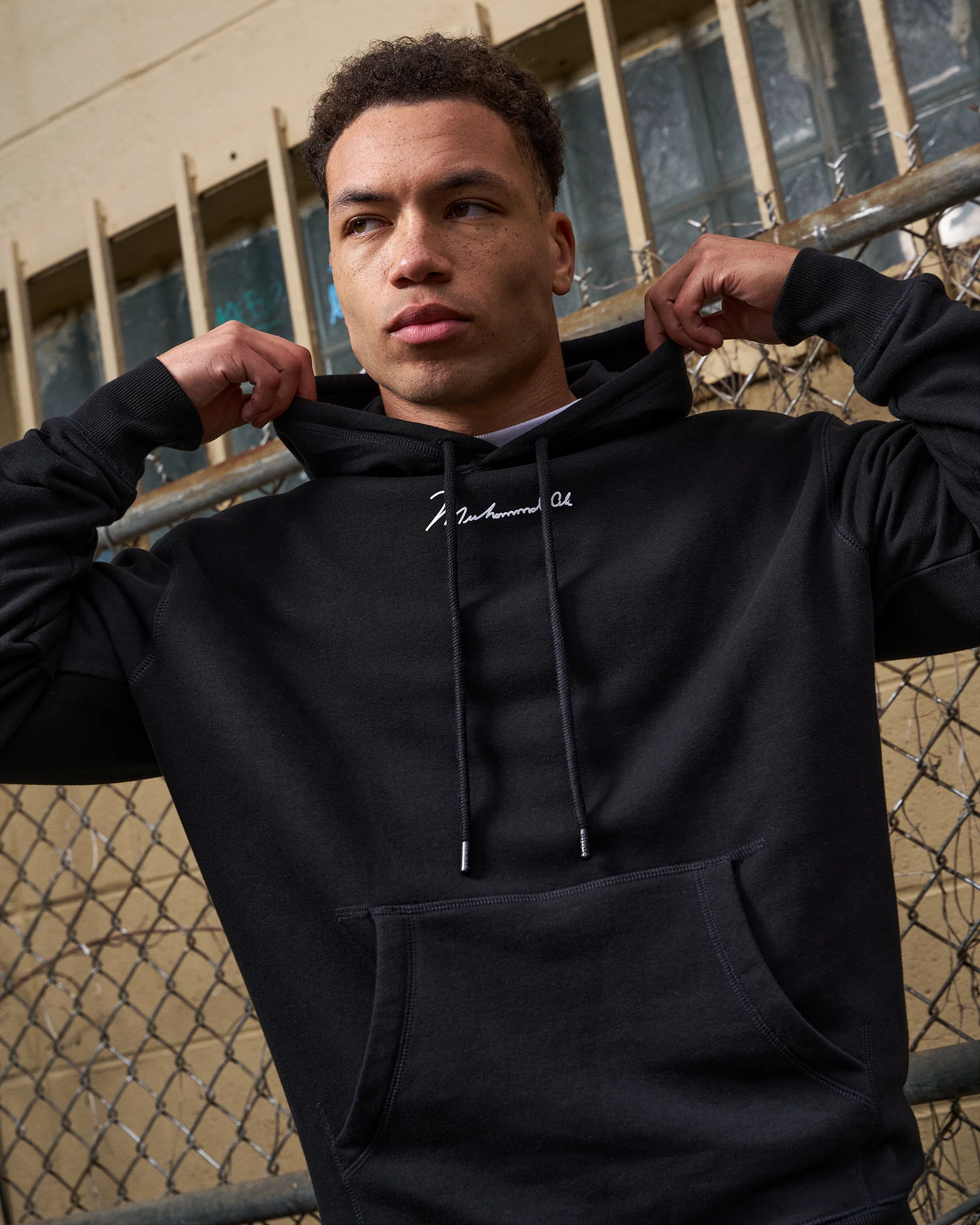 Ali Peaceful Warrior Signature Comfort Fleece Hoodie - Image 2
