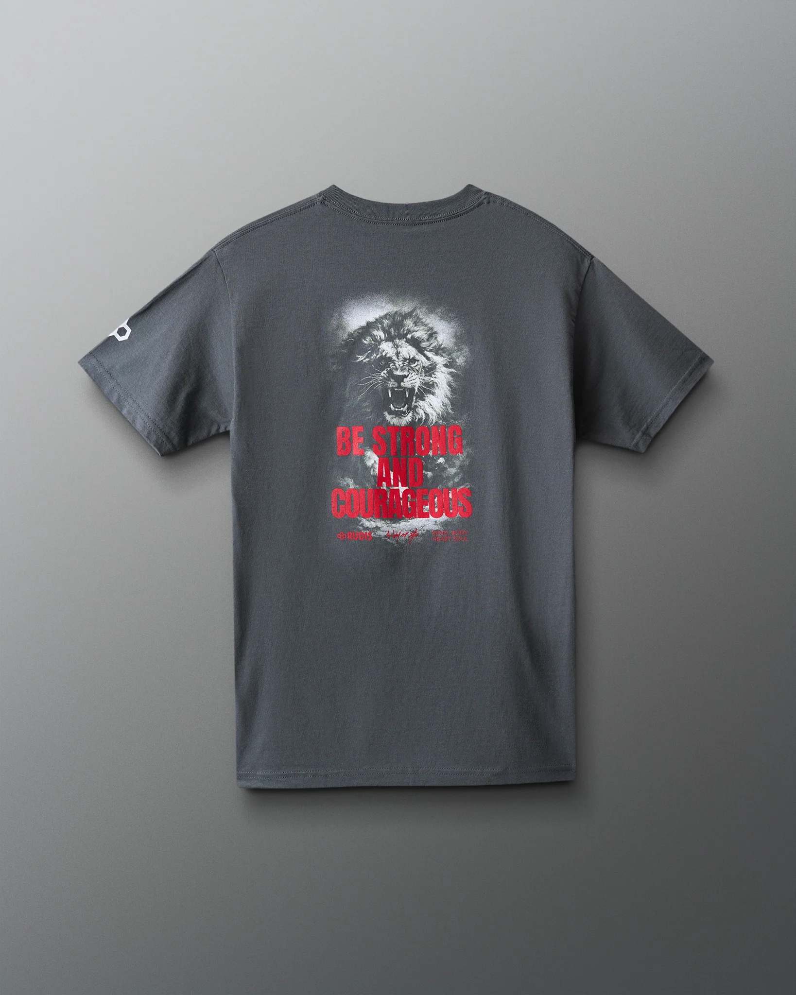 Be Strong & Courageous Heavyweight T-Shirt - Image 3