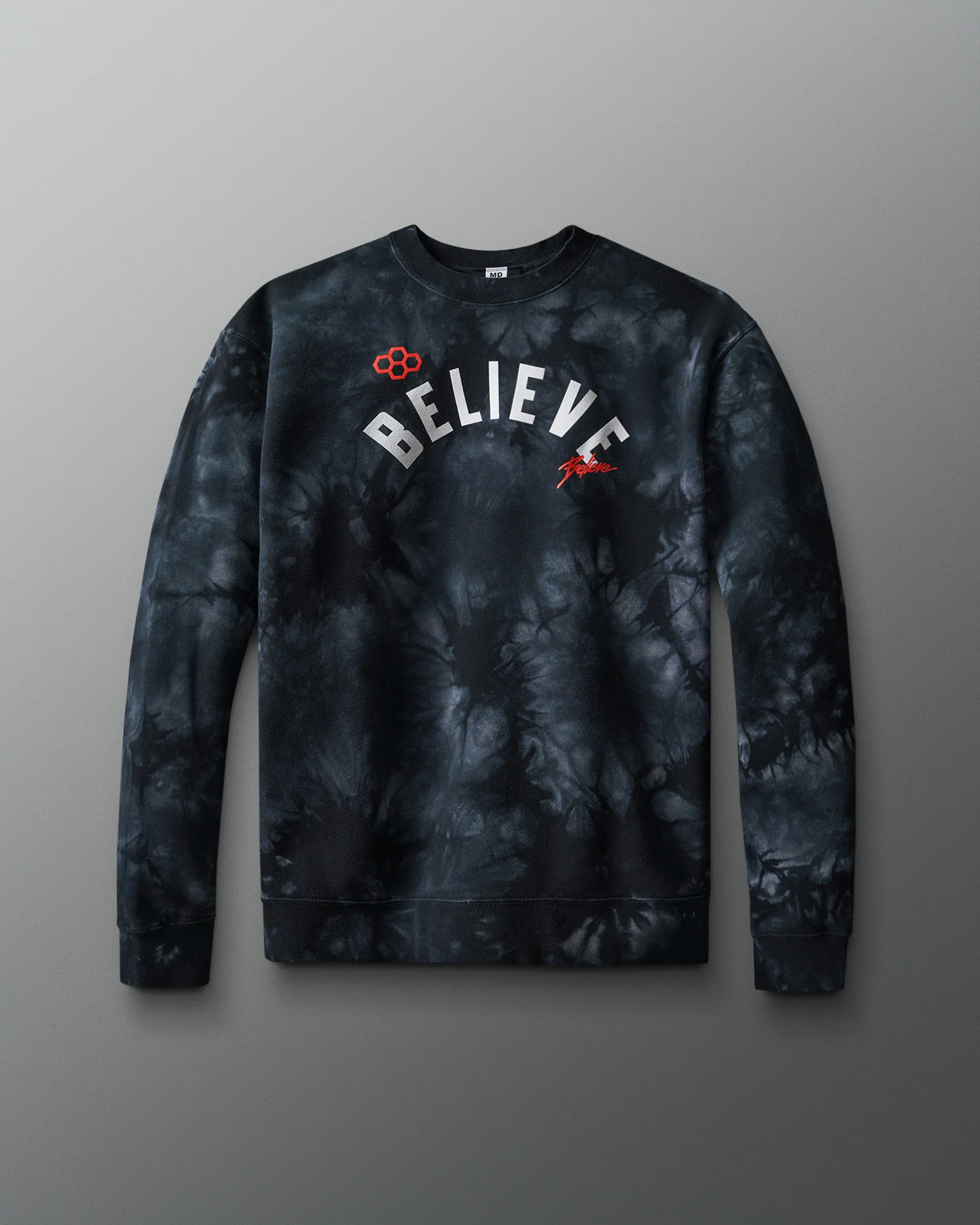 Believe Tie-Dye Crewneck