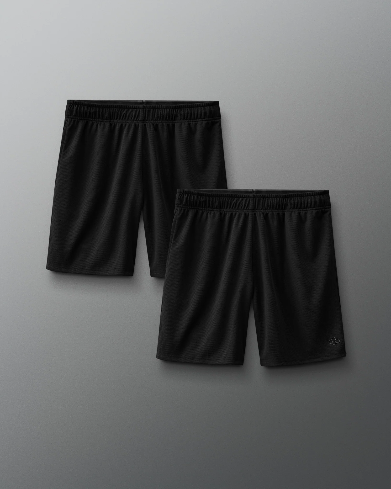 Black 8" 2.0 Mesh Shorts - 2-Pack