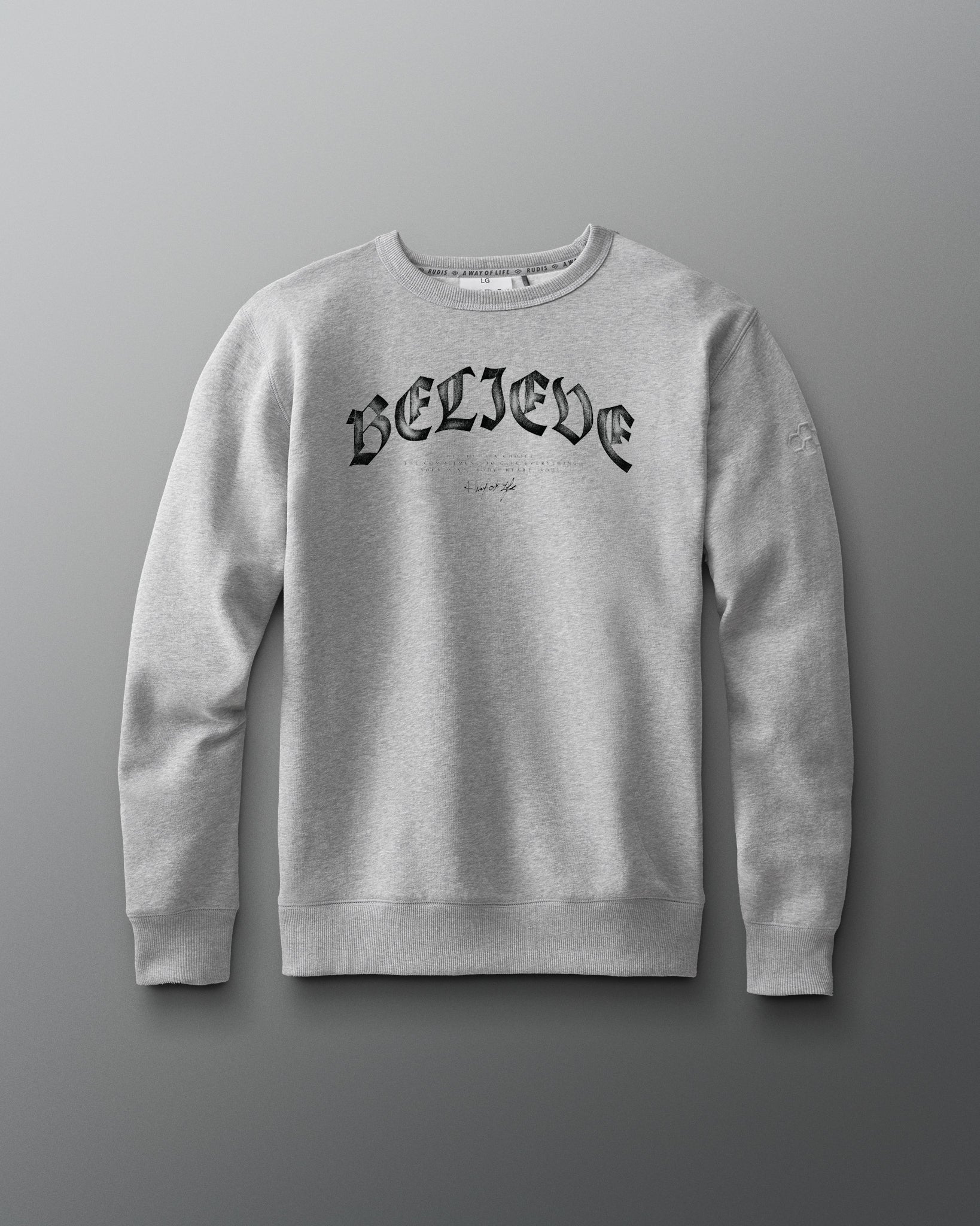 Blackletter Believe Comfort Fleece Crewneck - Image 4