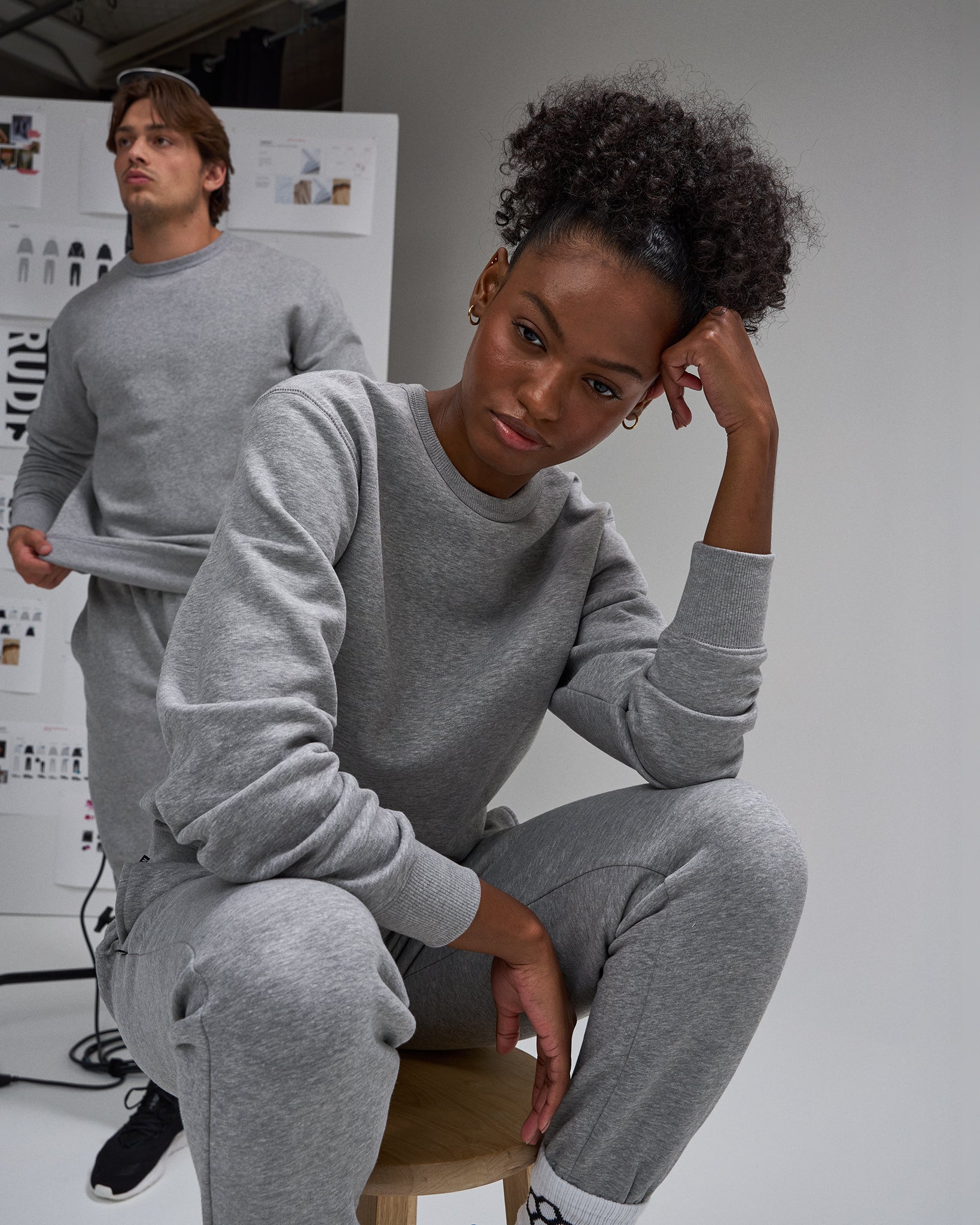 Comfort Fleece Crewneck - Gray - Image 2