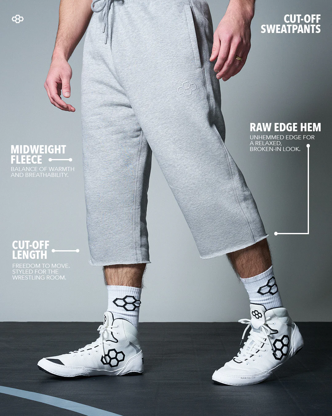 Comfort Fleece Cut-Off Sweatpants - Image 3