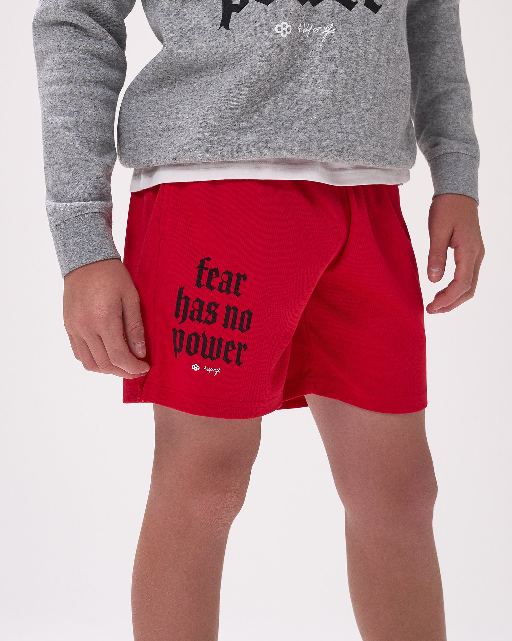 Fear Has No Power Youth 6" 2.0 Mesh Shorts - Image 3