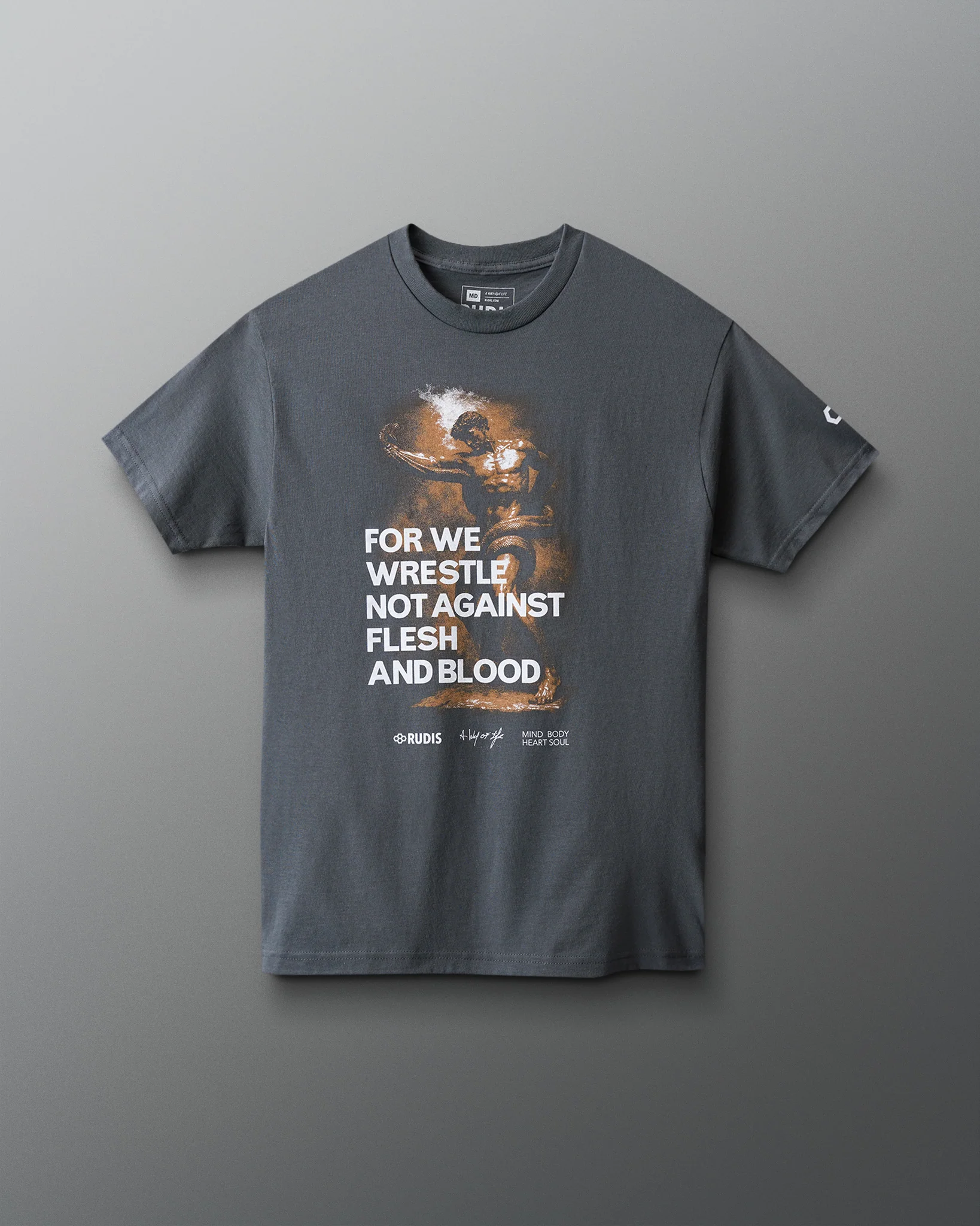 FOR WE WRESTLE Heavyweight T-Shirt - Image 3