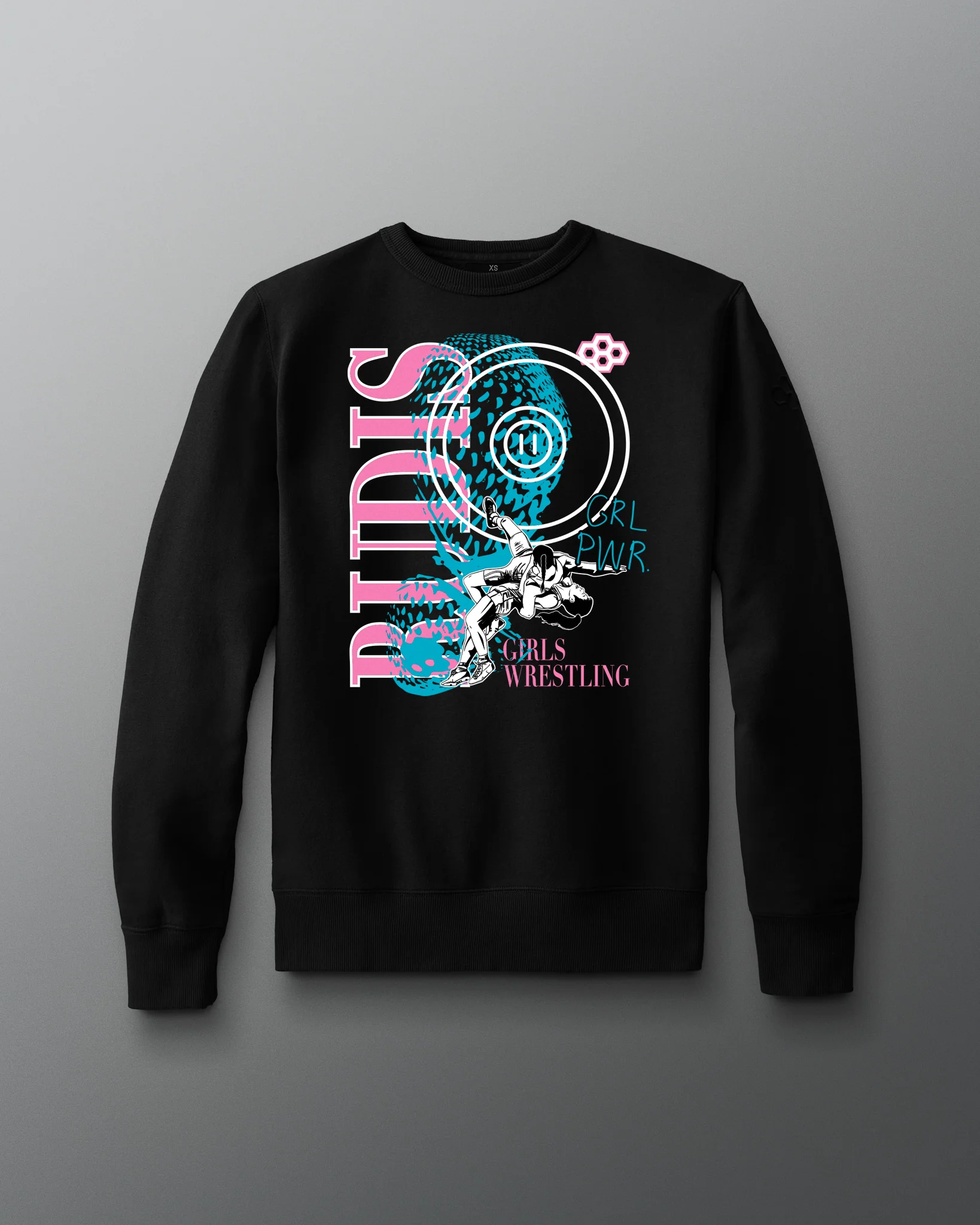 Girl Power Wrestling Comfort Fleece Crewneck
