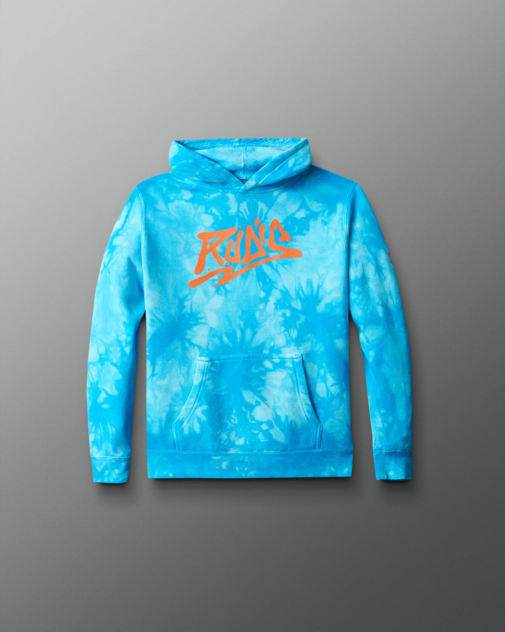 Graffiti Wordmark Tie-Dye Youth Hoodie - Image 2