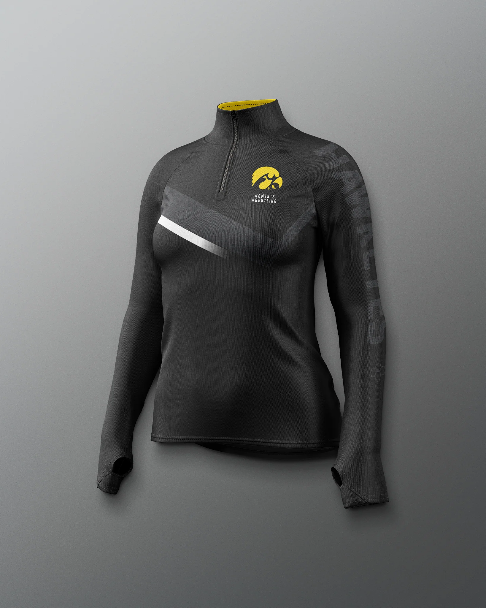 Iowa Wrestling Sublimated Women's Elite 1/4 Zip - Image 5