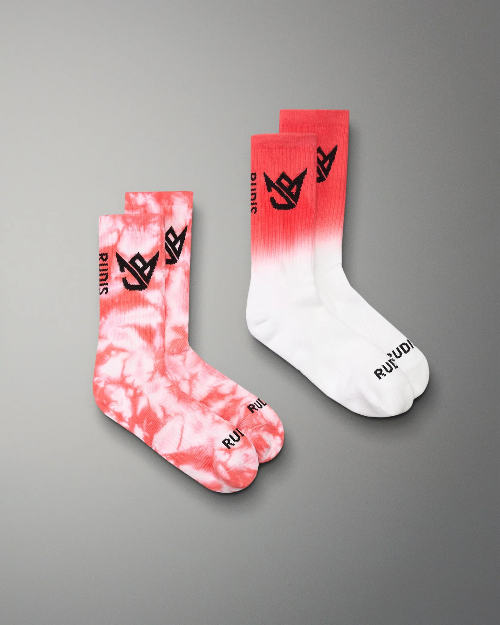 JB Coral Tie Dye Knit Essential Socks (2 Pack)