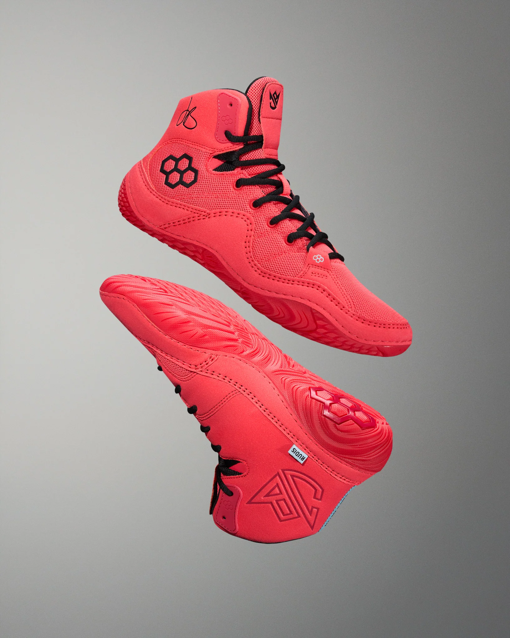 JB1 Adult Wrestling Shoes - Fire Red
