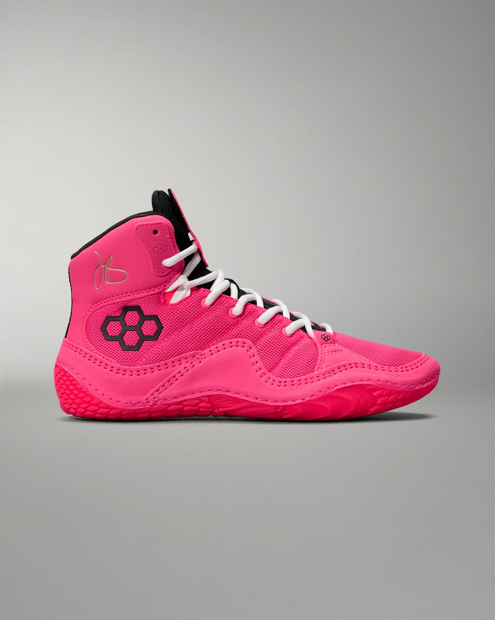 JB1 Adult Wrestling Shoes - Flamingo Pink - Image 4