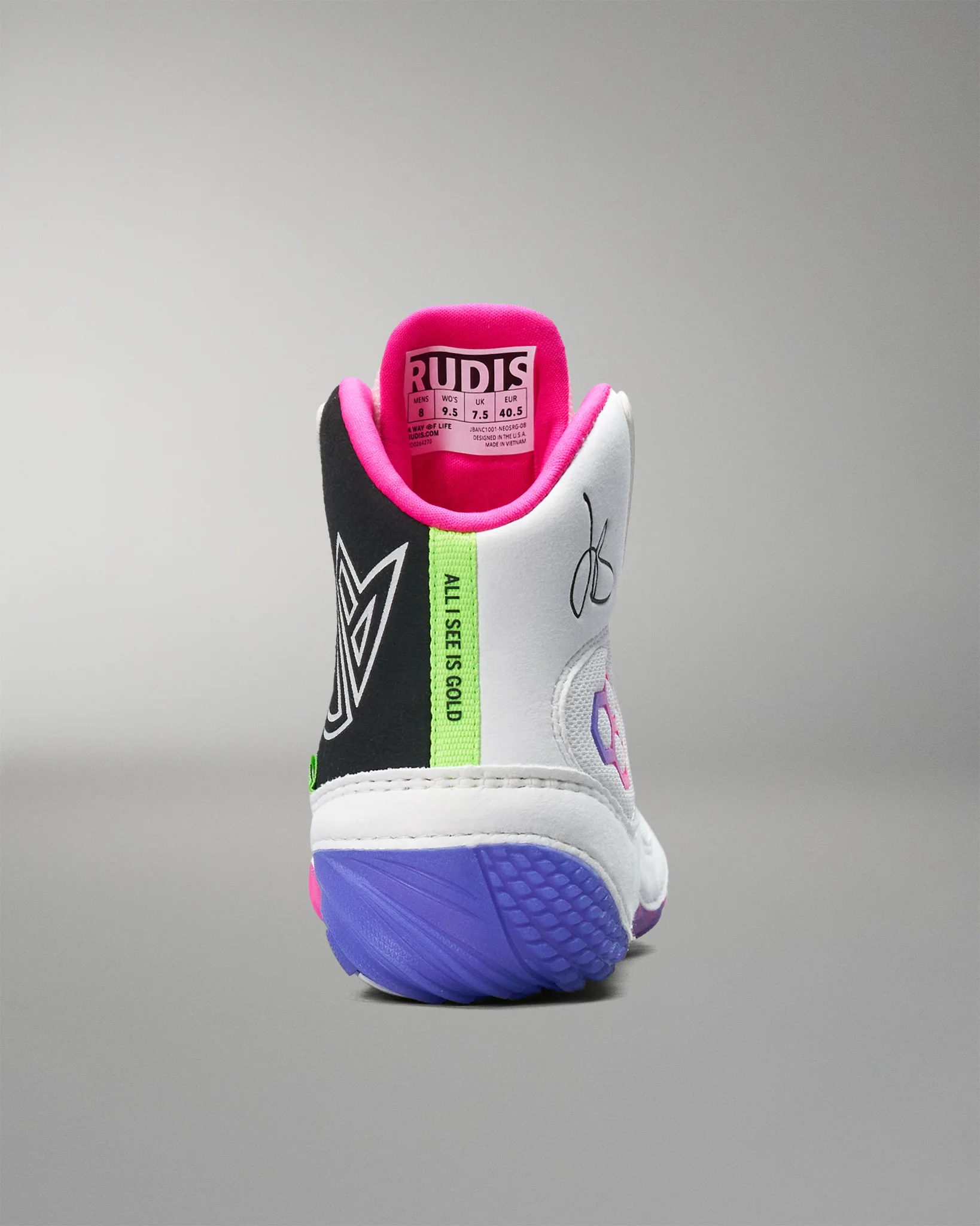 JB1 Adult Wrestling Shoes - Neon Surge - Image 6