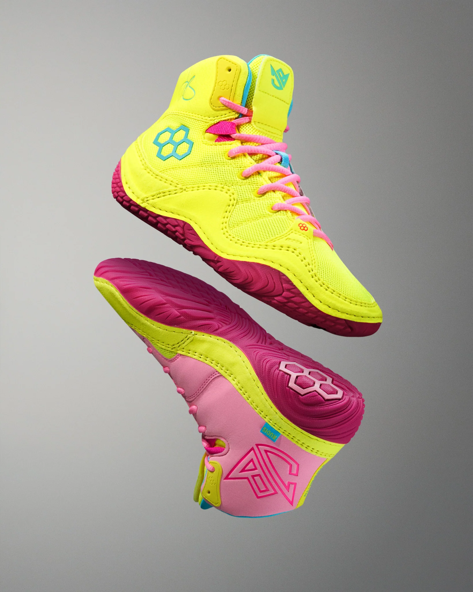 JB1 Adult Wrestling Shoes - Pink Lemonade - Image 3