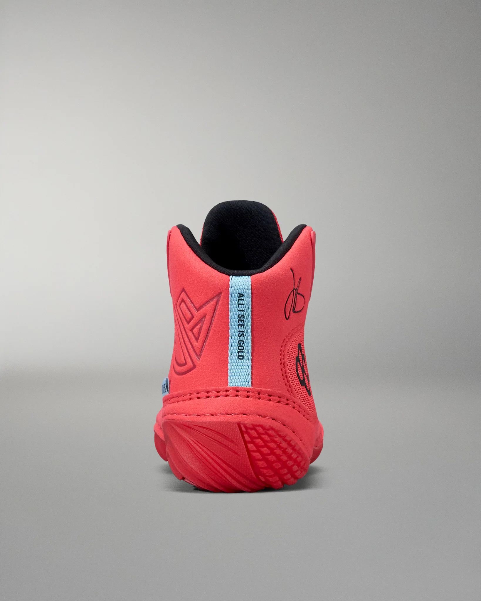 JB1 Youth Wrestling Shoes - Fire Red - Image 5