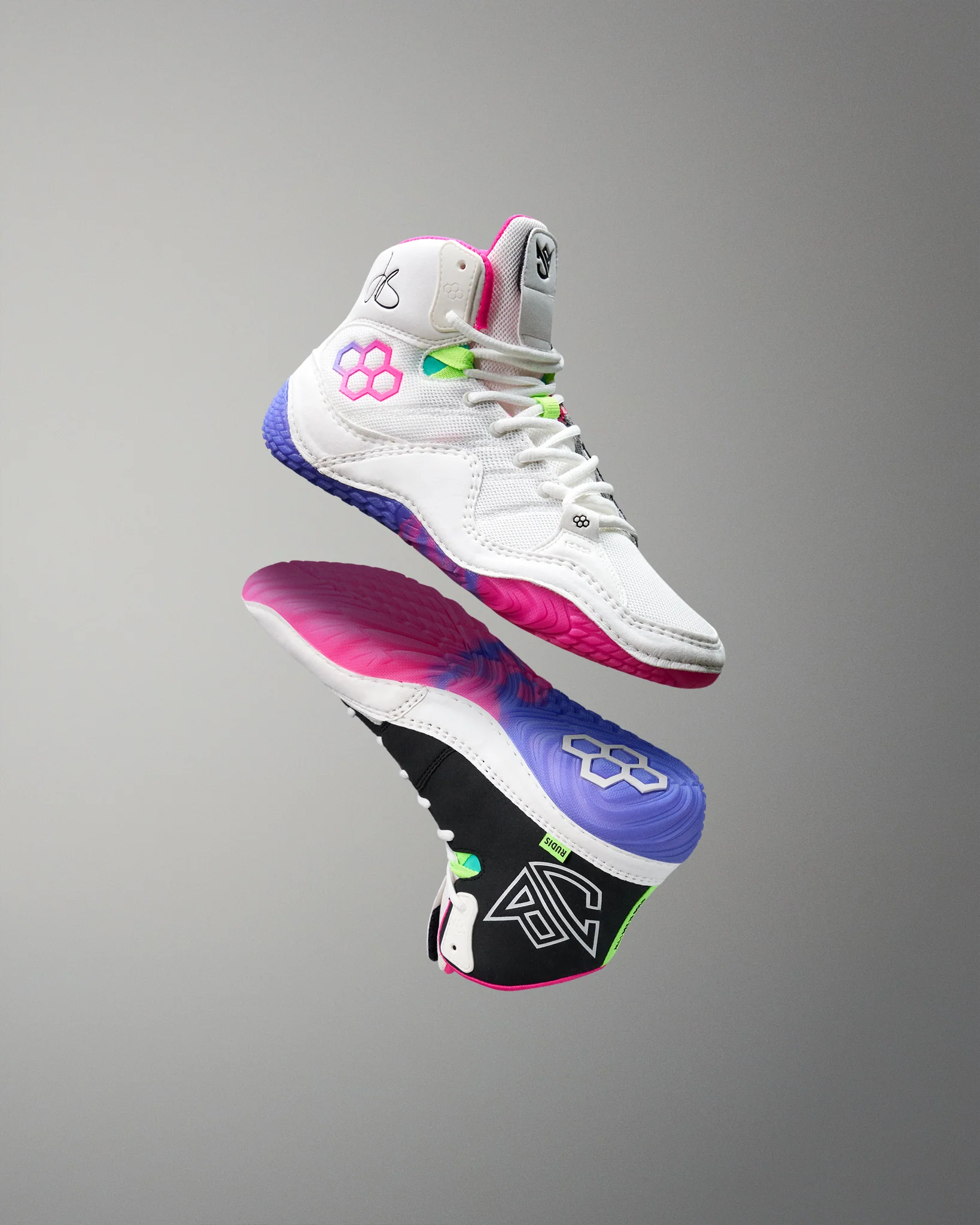 JB1 Youth Wrestling Shoes - Neon Surge - Image 2