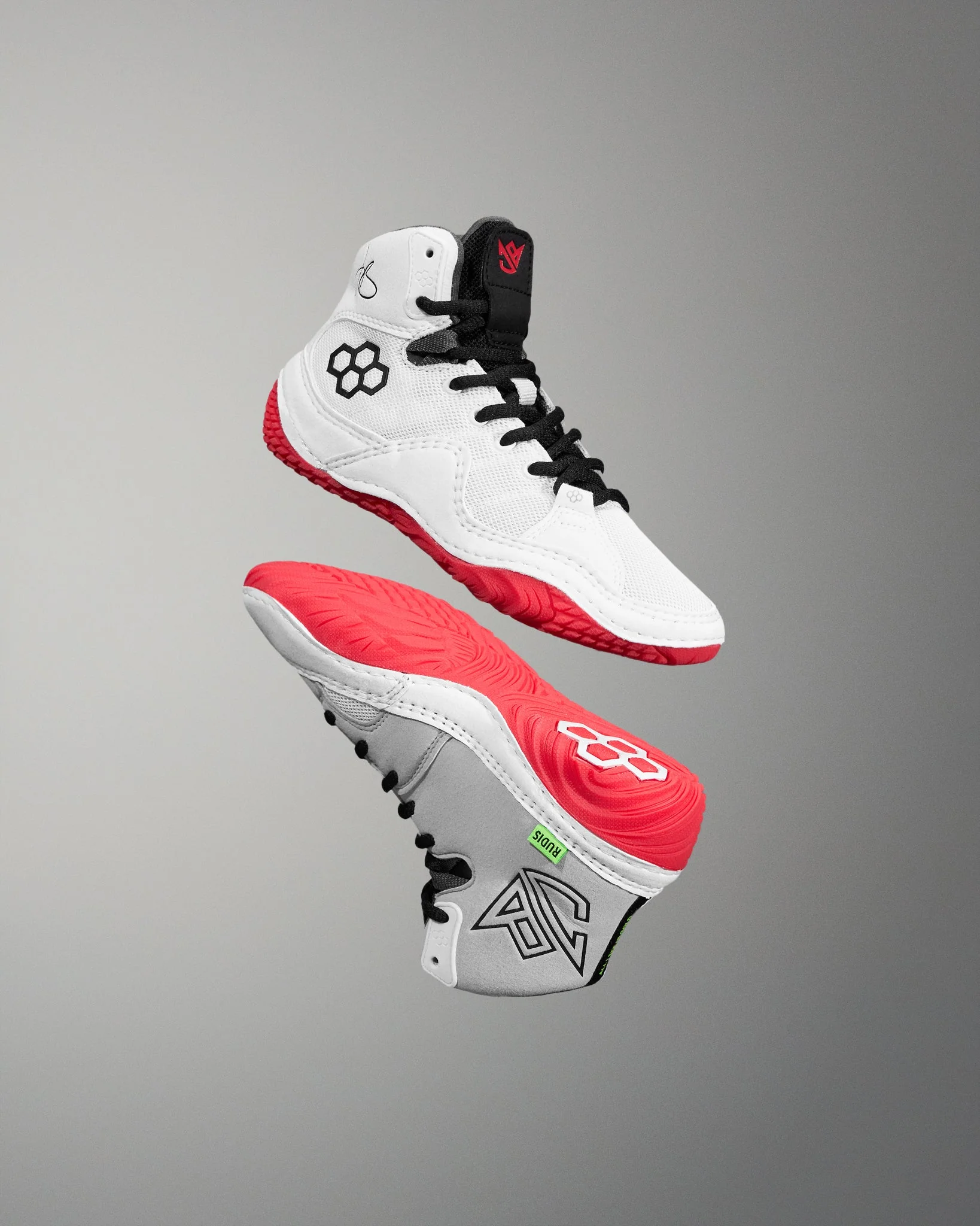 JB1 Youth Wrestling Shoes - White Hot