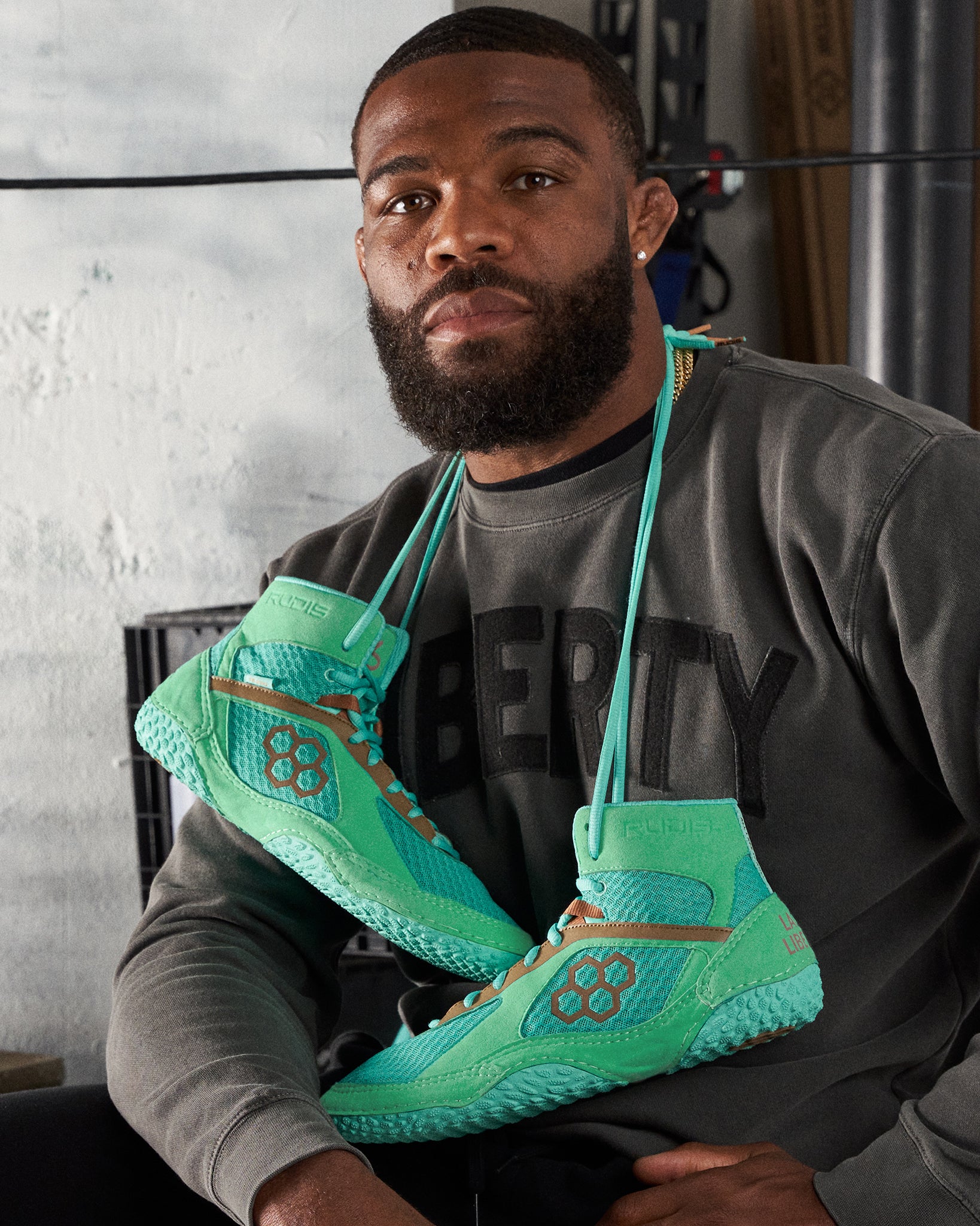 Jordan Burroughs Alpha 2.0 Youth Wrestling Shoes - Lady Liberty - Image 2