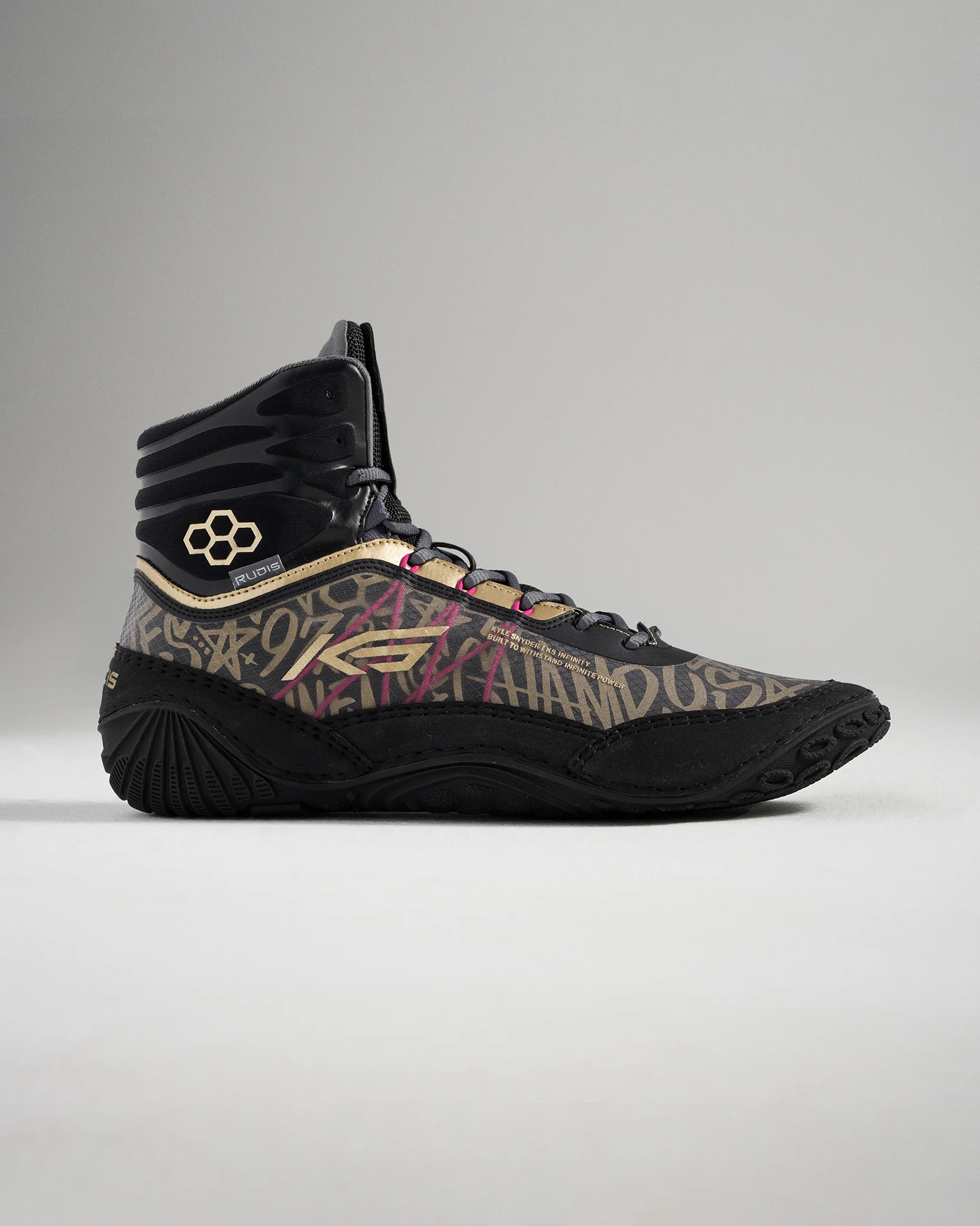 KS Infinity Edge Adult Wrestling Shoes - Black - Image 3