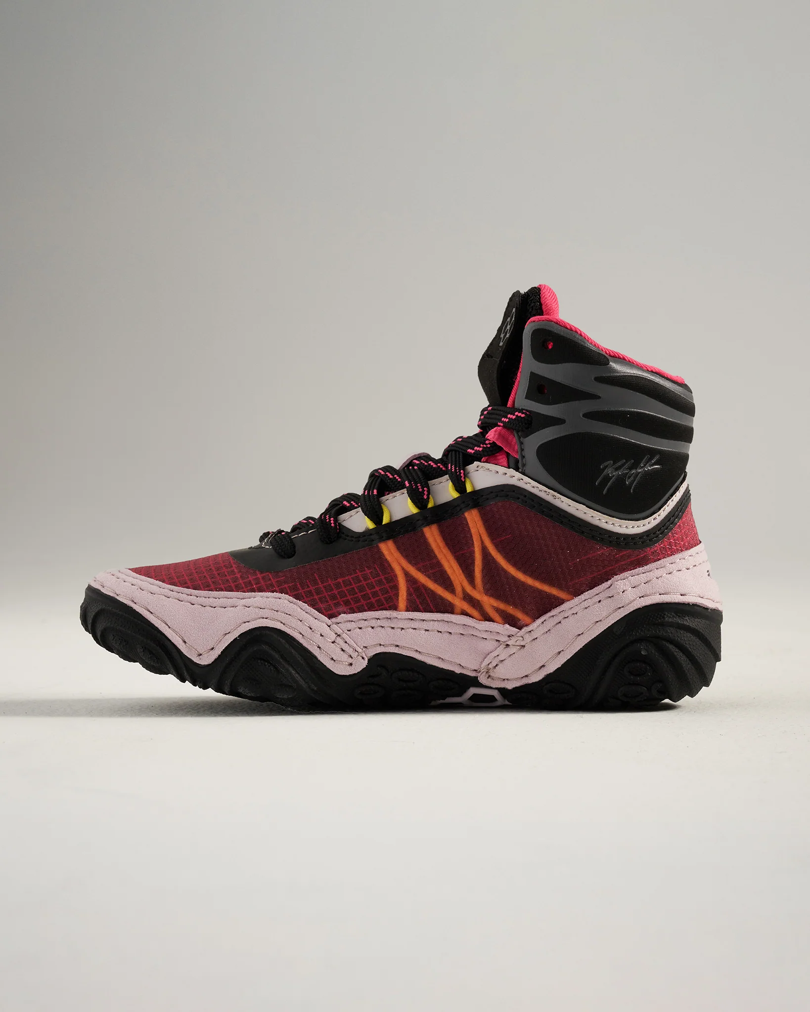 KS Infinity Youth Wrestling Shoes - Pink Glow - Image 3