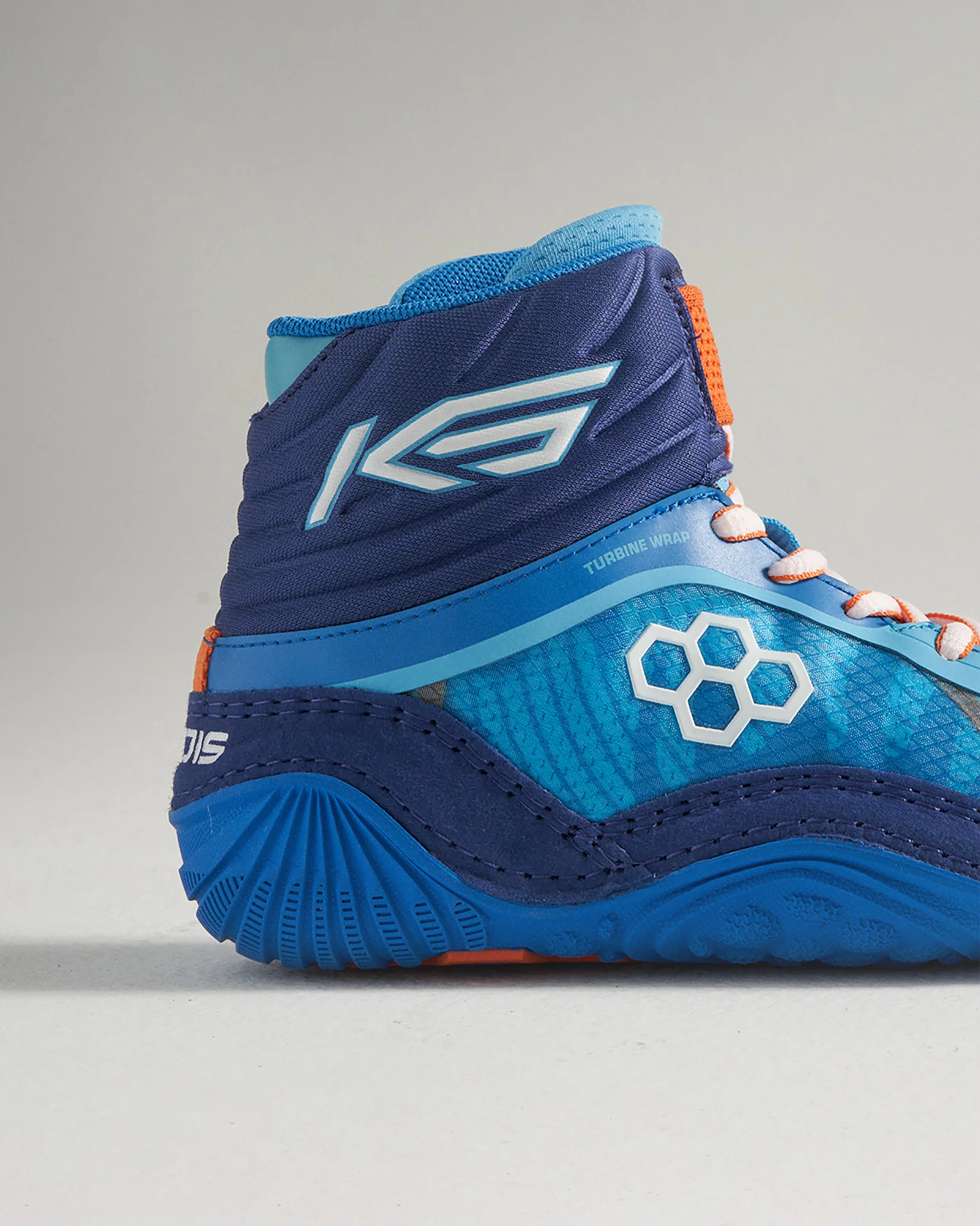 KS Turbine Youth Wrestling Shoes - World Wide Blue - Image 8