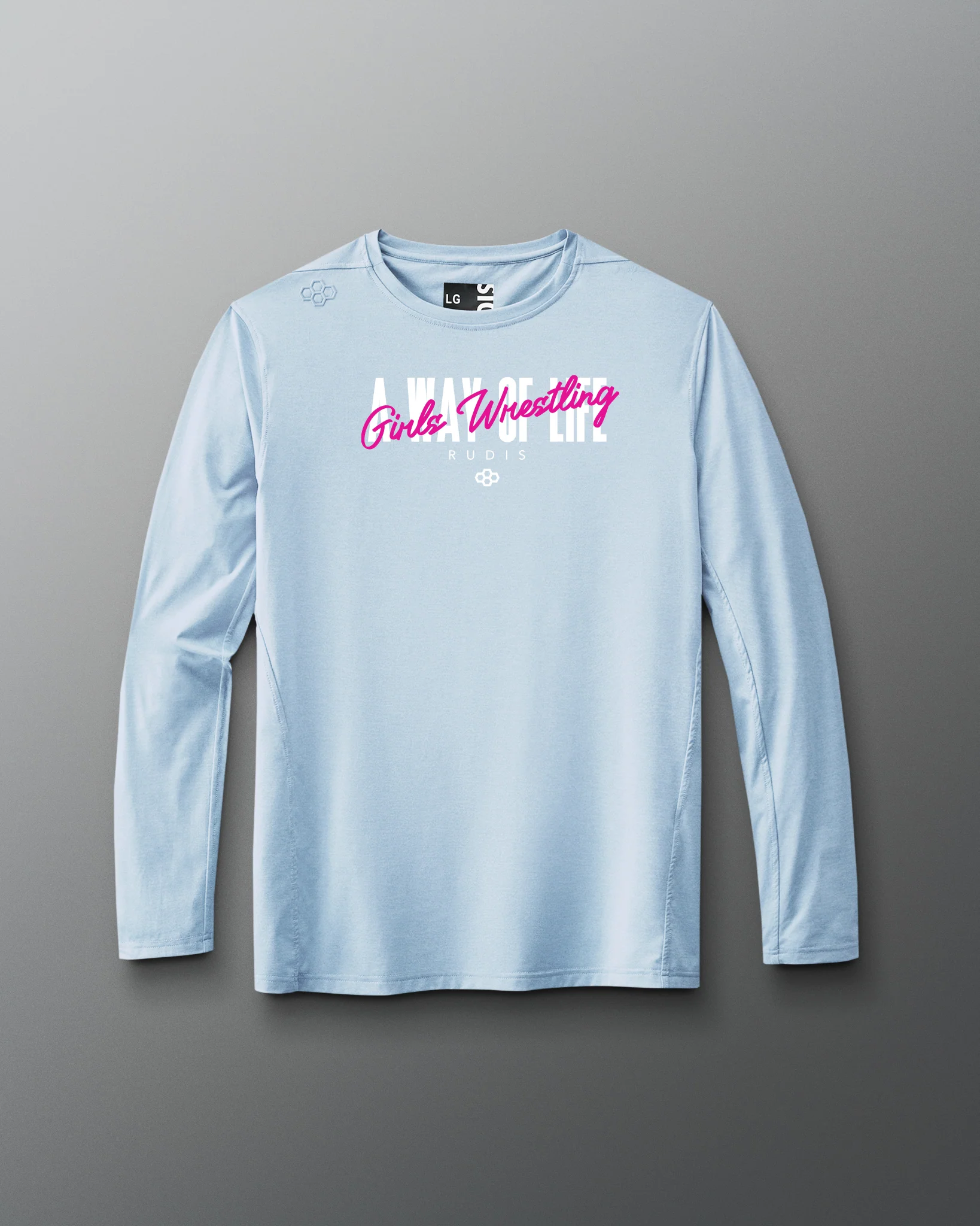 Motto "Girls Wrestling" Performance Long Sleeve