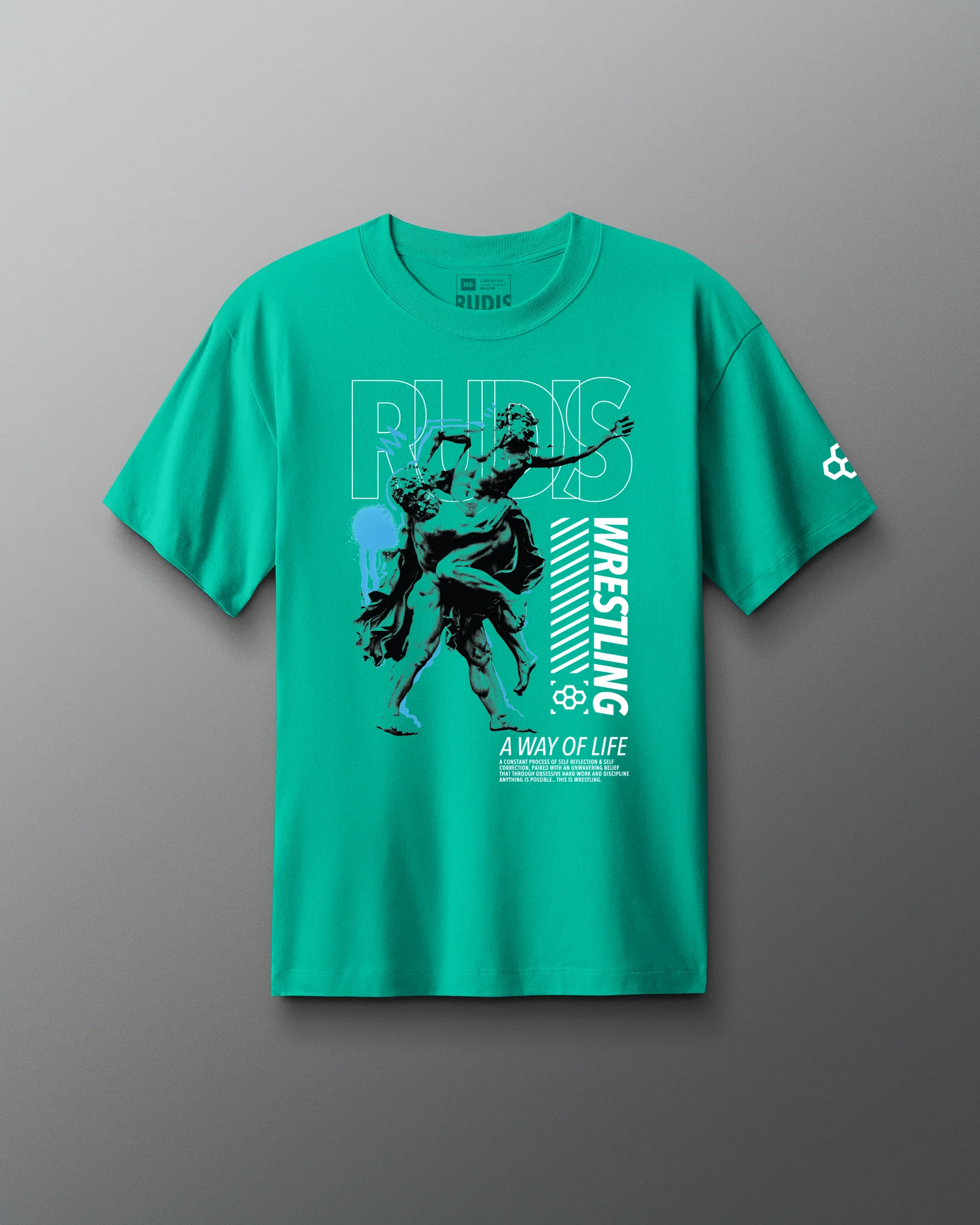 Neon Monument Heavyweight T-Shirt - Image 2