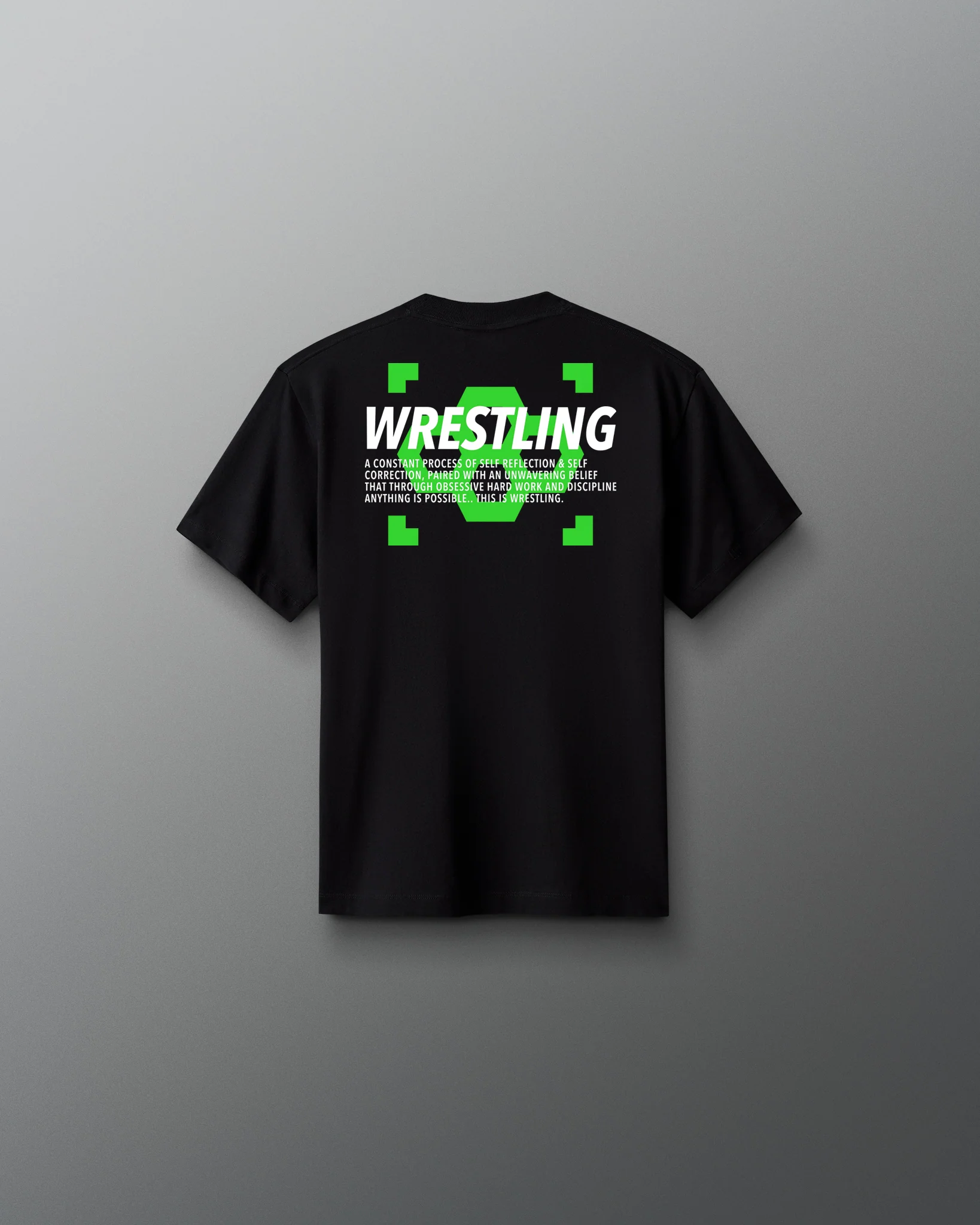 Neon Wrestling Hex Youth Heavyweight T-Shirt - Image 3
