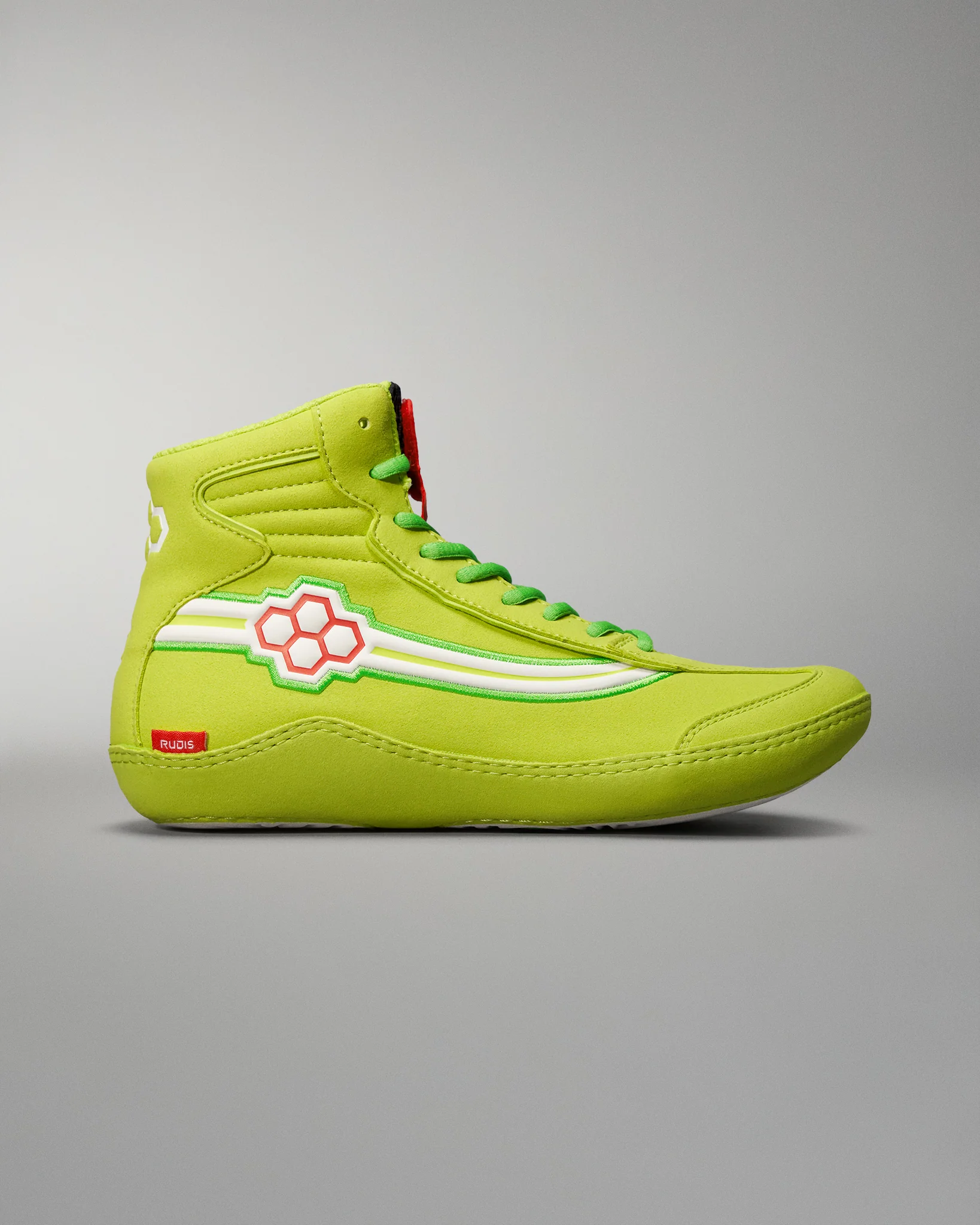 Ninety-5 Classic Youth Wrestling Shoe - Electric Green - Image 3