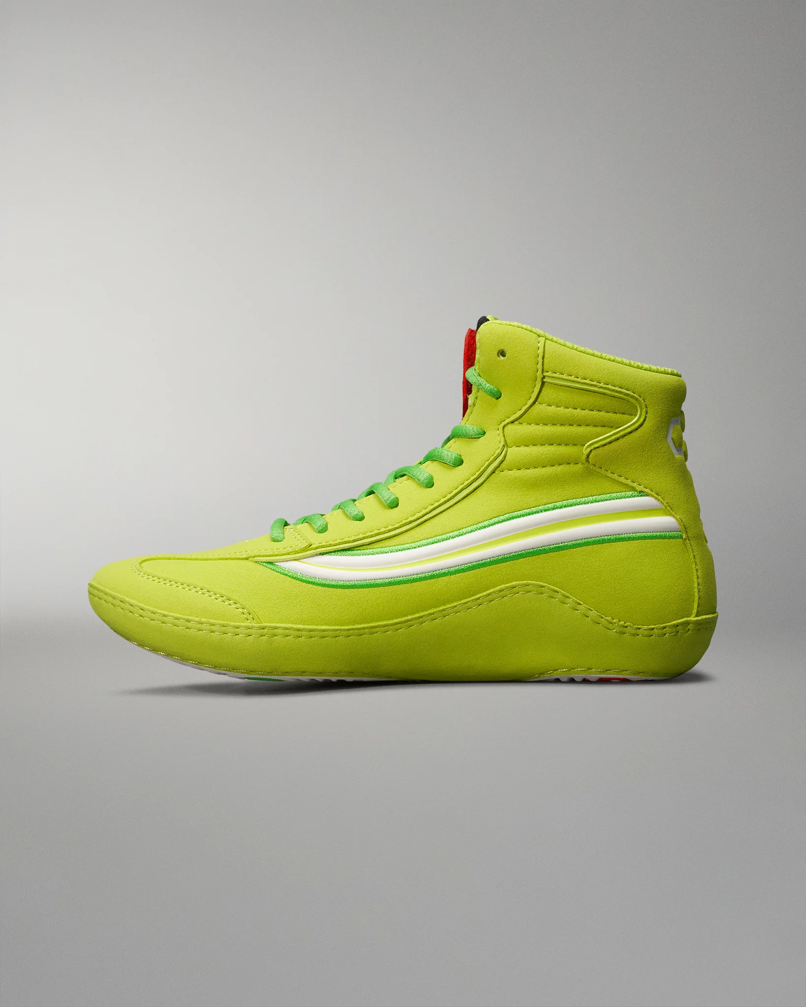 Ninety-5 Classic Youth Wrestling Shoe - Electric Green - Image 4