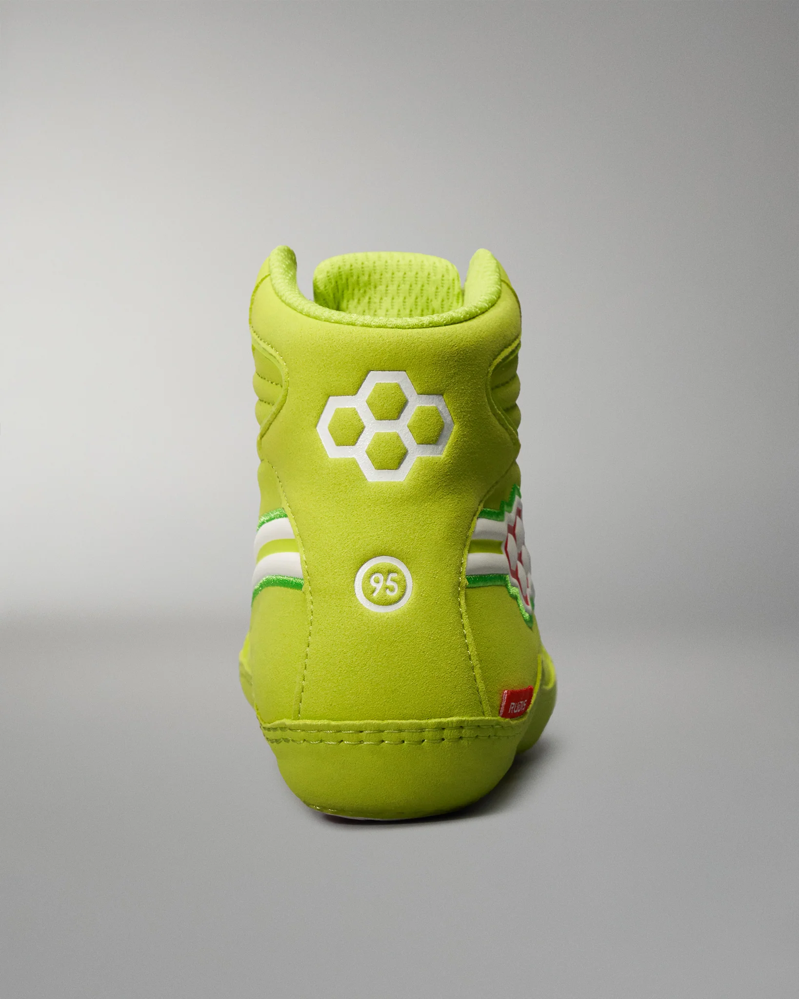 Ninety-5 Classic Youth Wrestling Shoe - Electric Green - Image 7