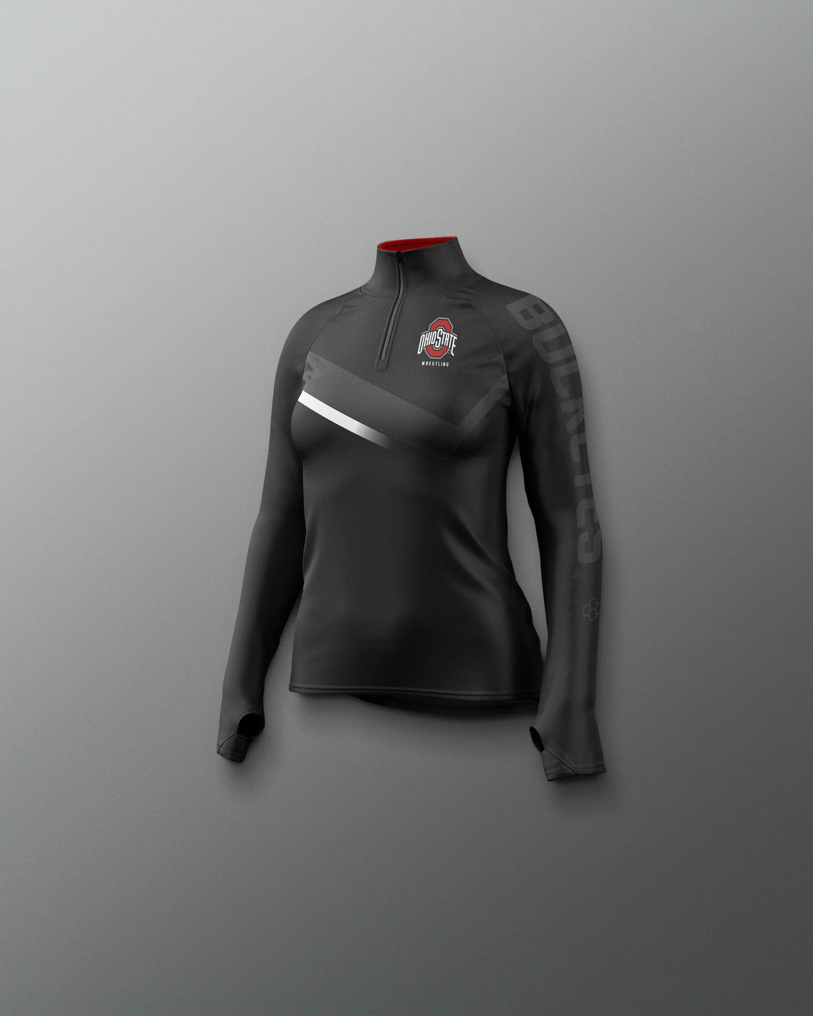 Ohio State Sublimated Girl's Quarter Zip - Image 5