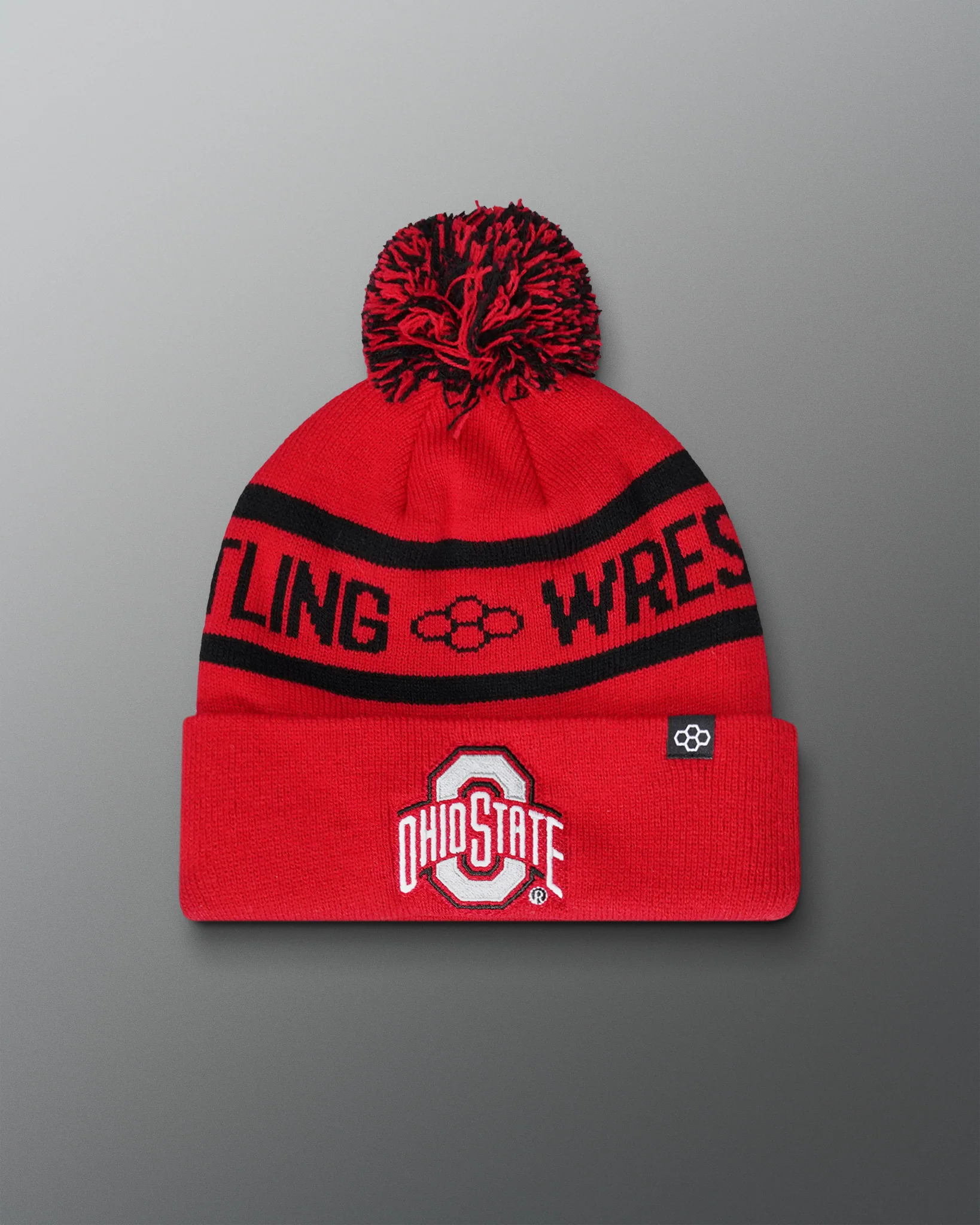 Ohio State Two-Tone Pom Beanie