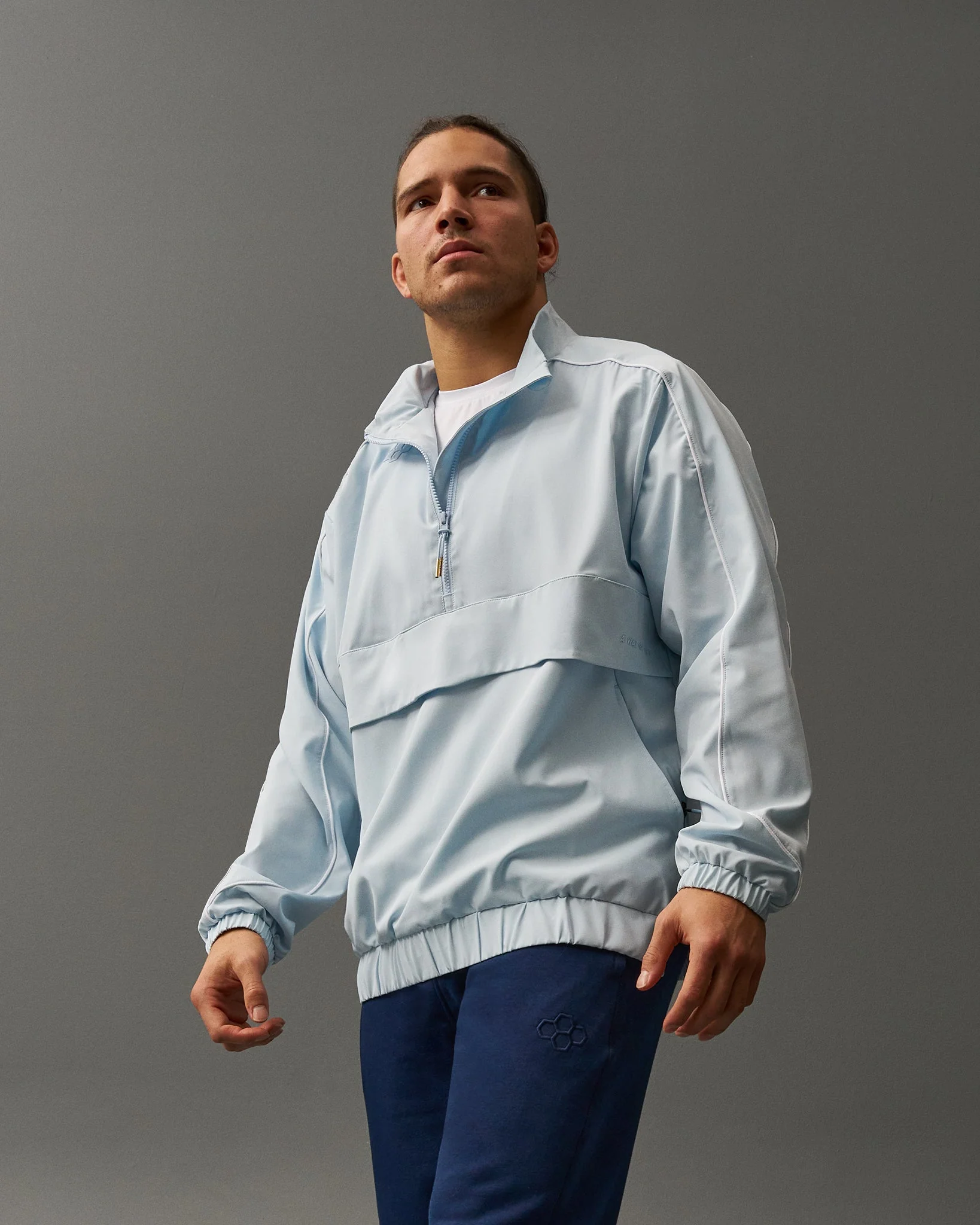 RUDIS 1/4 Zip Windbreaker - Ice