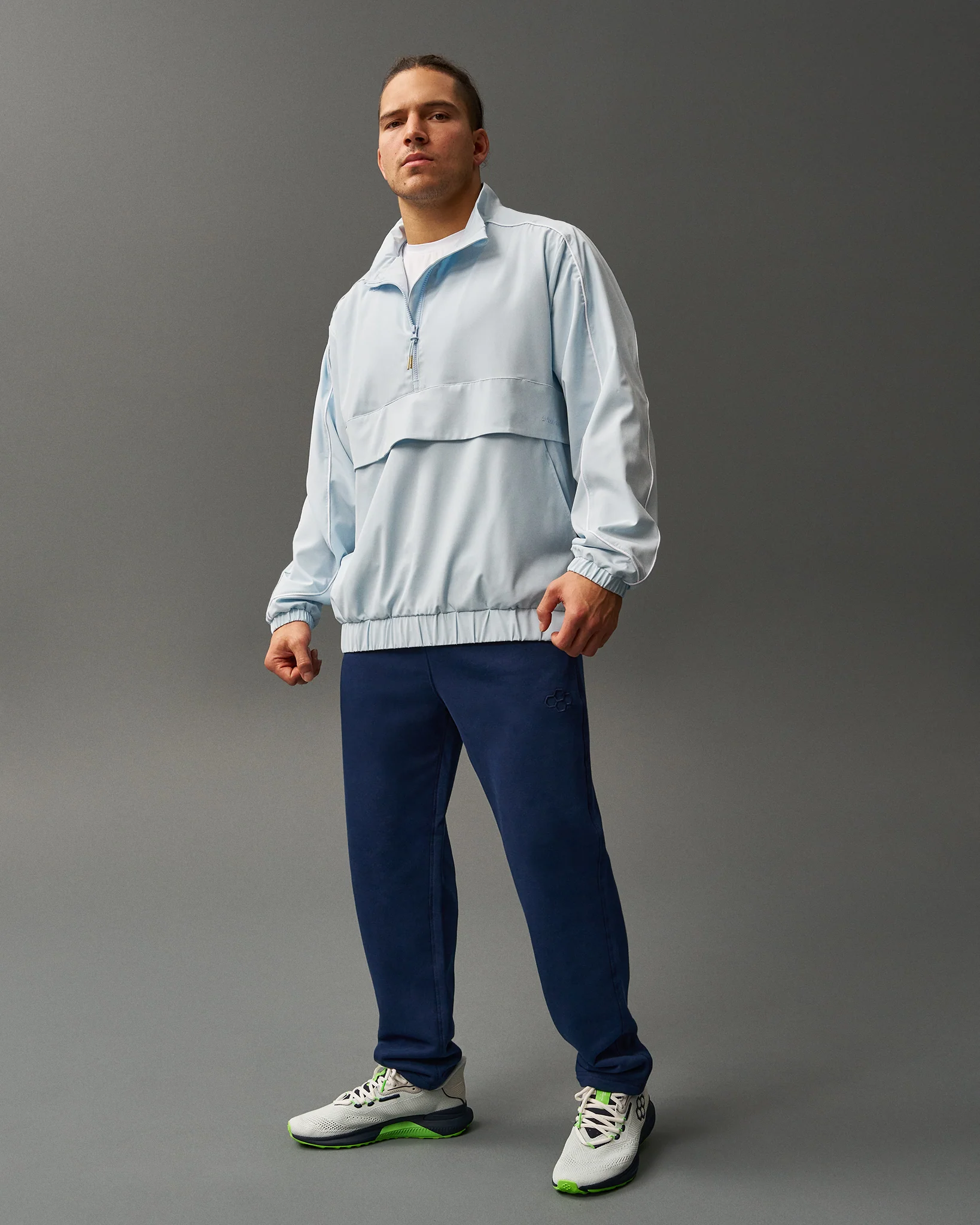 RUDIS 1/4 Zip Windbreaker - Ice - Image 2