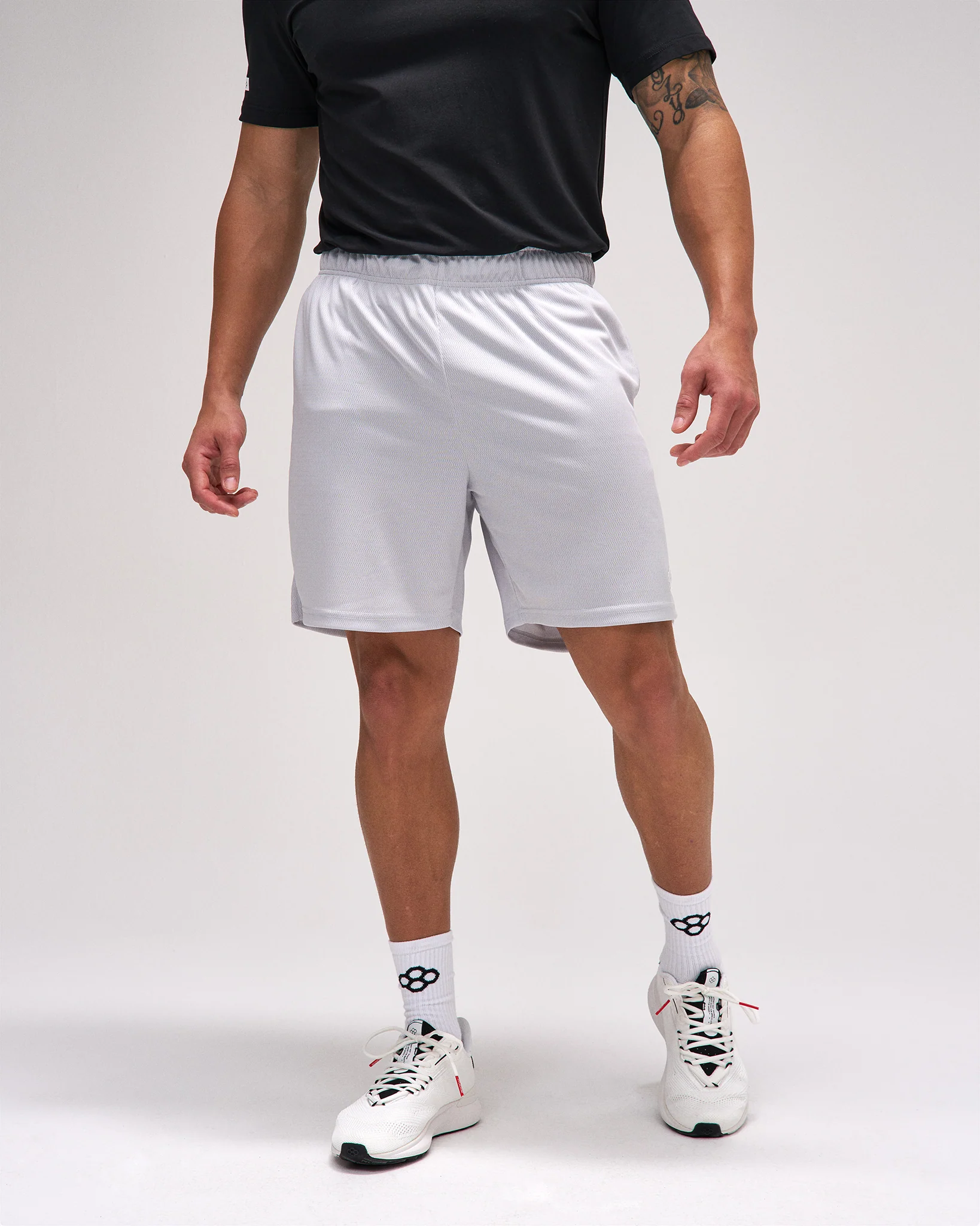 RUDIS 7" Mesh Shorts - Lunar Gray