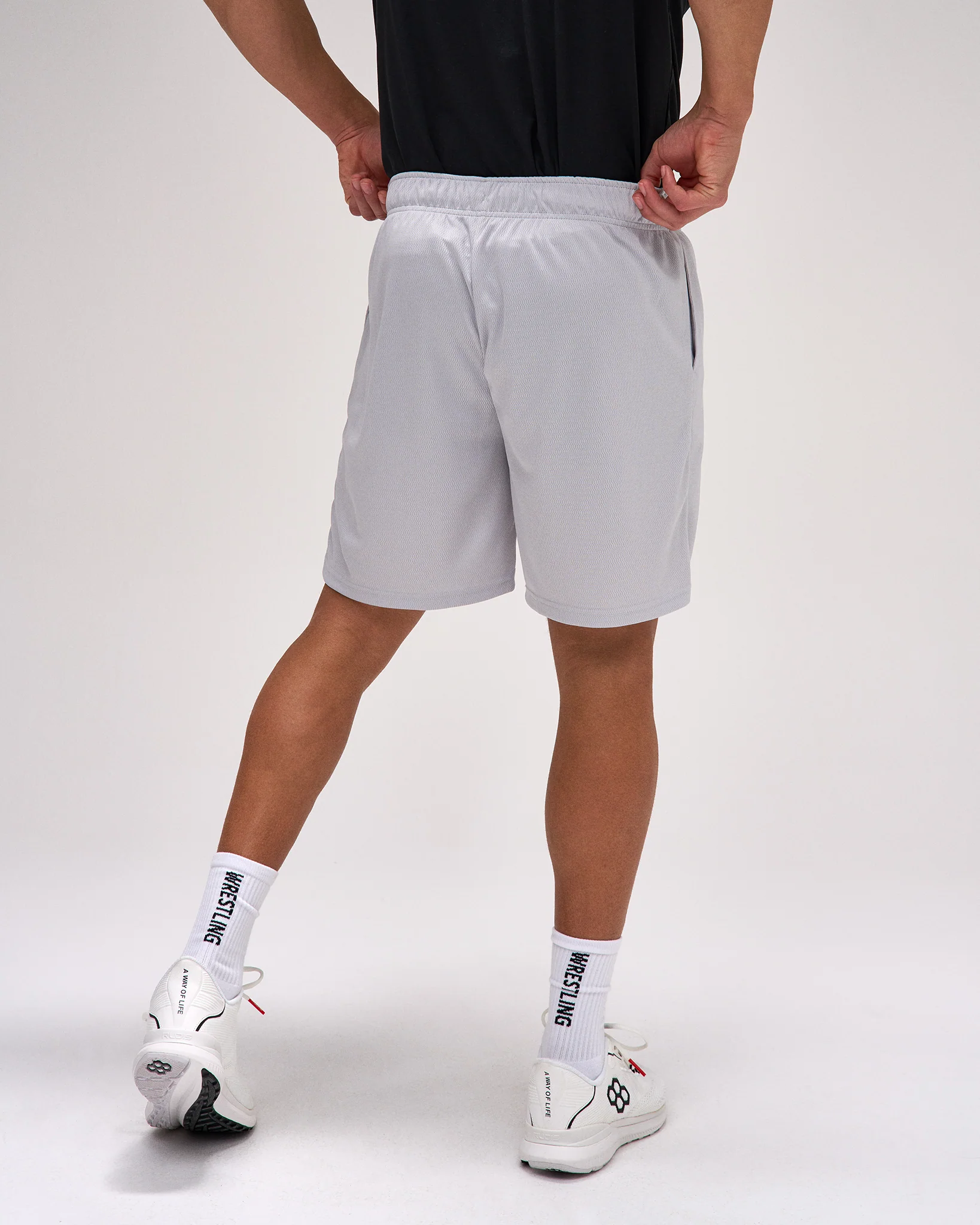 RUDIS 7" Mesh Shorts - Lunar Gray - Image 2