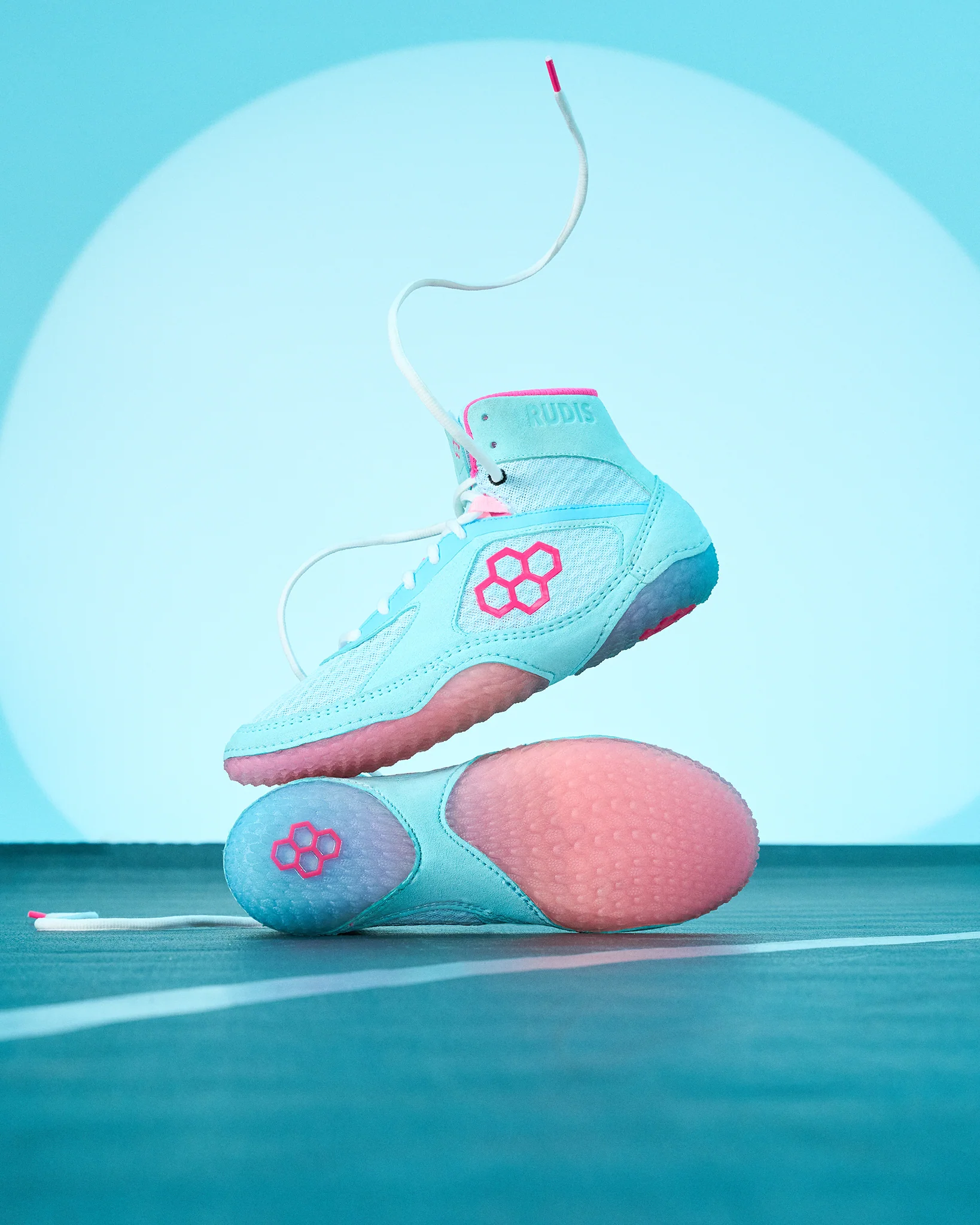 RUDIS Alpha 2.0 Adult Wrestling Shoes - Cotton Candy - Image 2