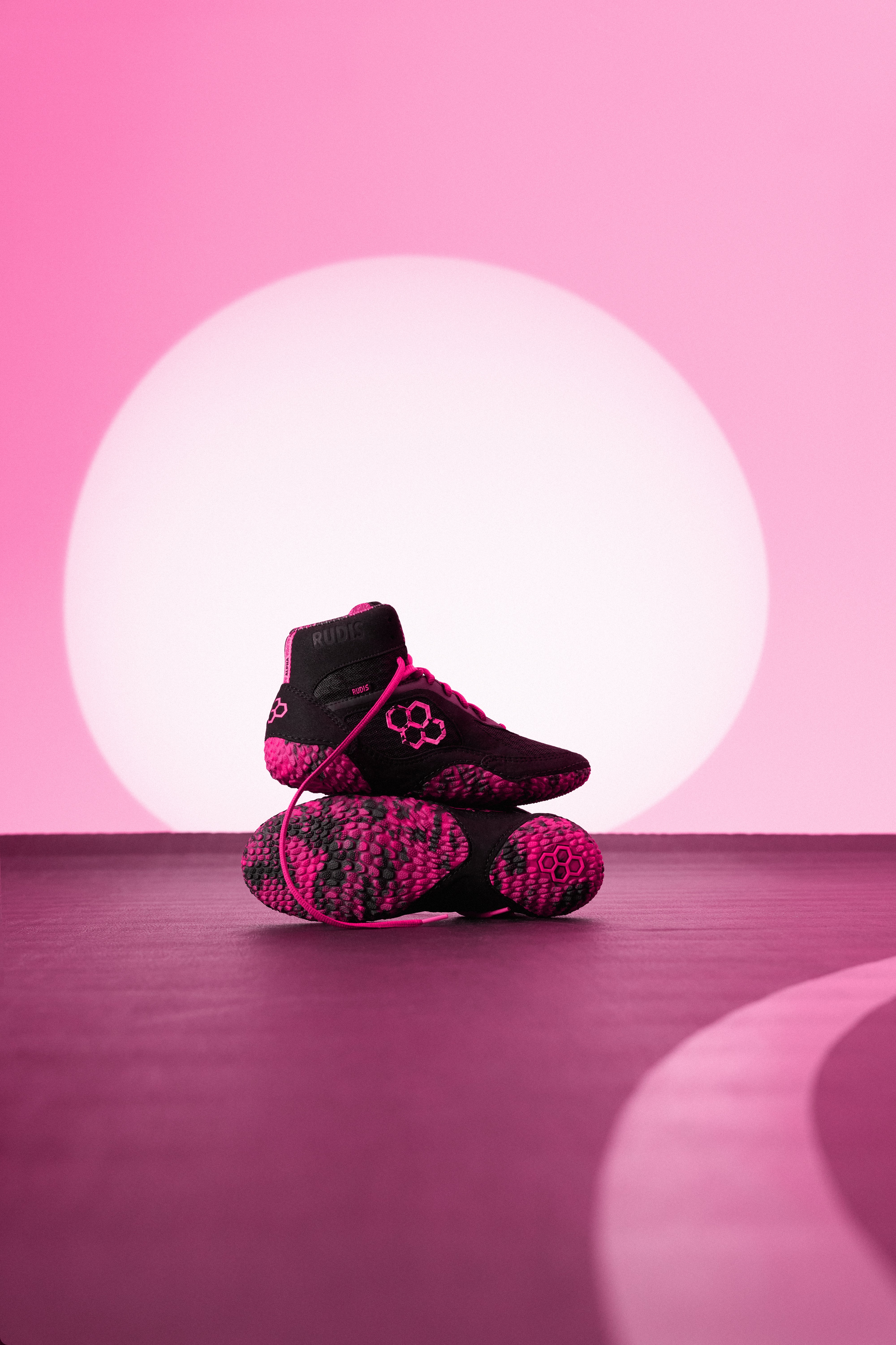 RUDIS Alpha 2.0 Youth Wrestling Shoes - Pink Power - Image 2