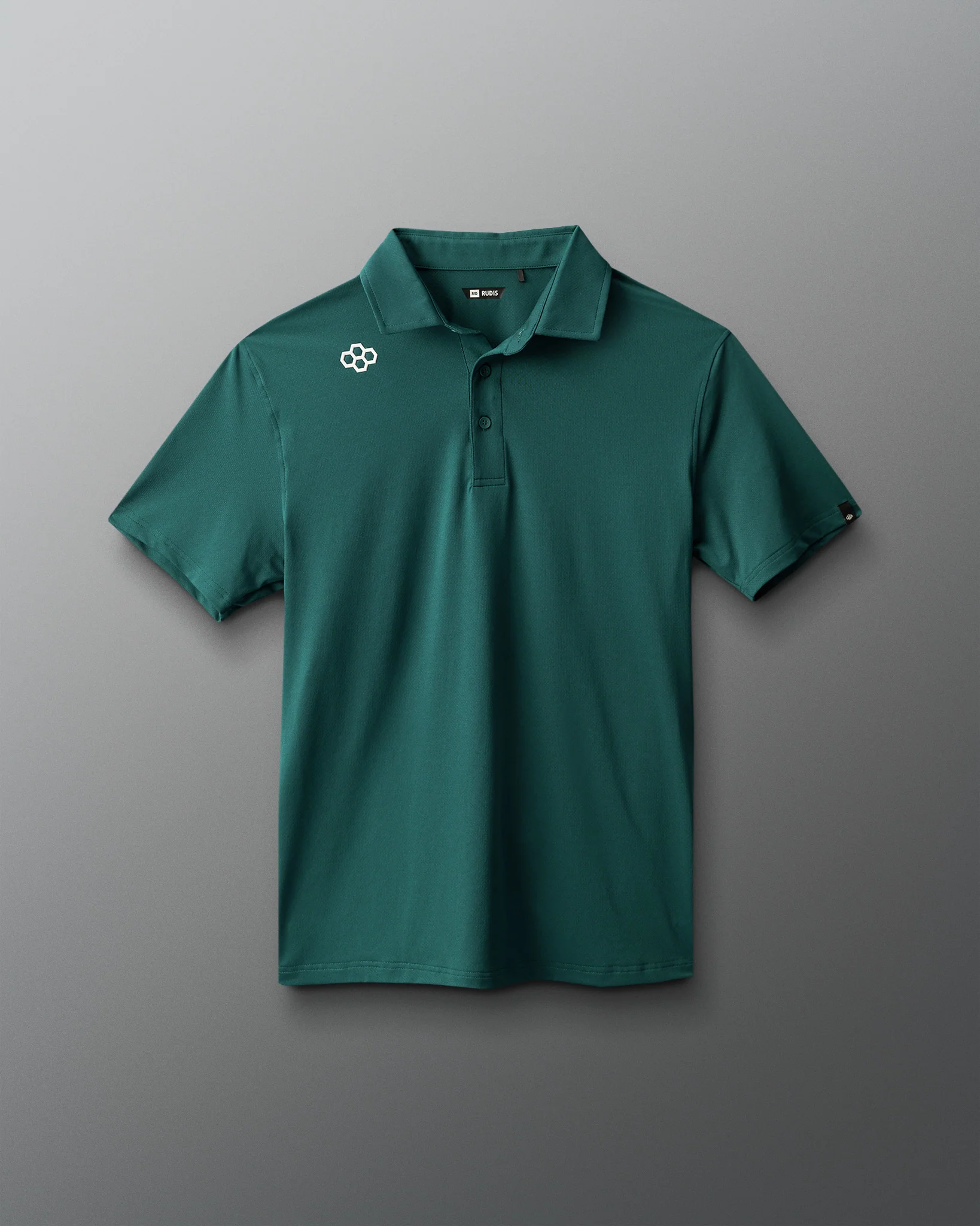 RUDIS Classic Performance Hex Polo - Emerald