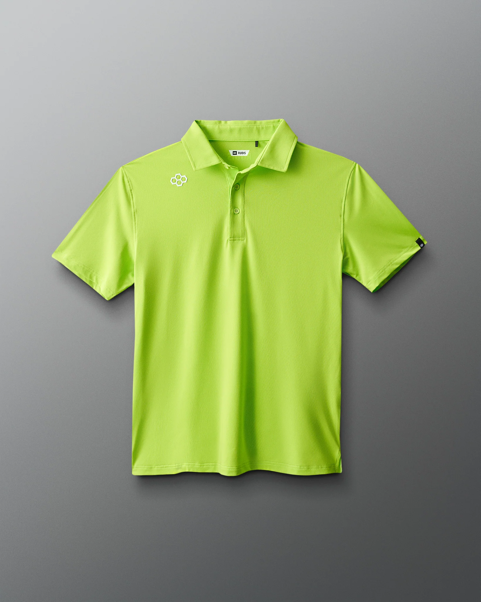RUDIS Classic Performance Hex Polo - Bright Green