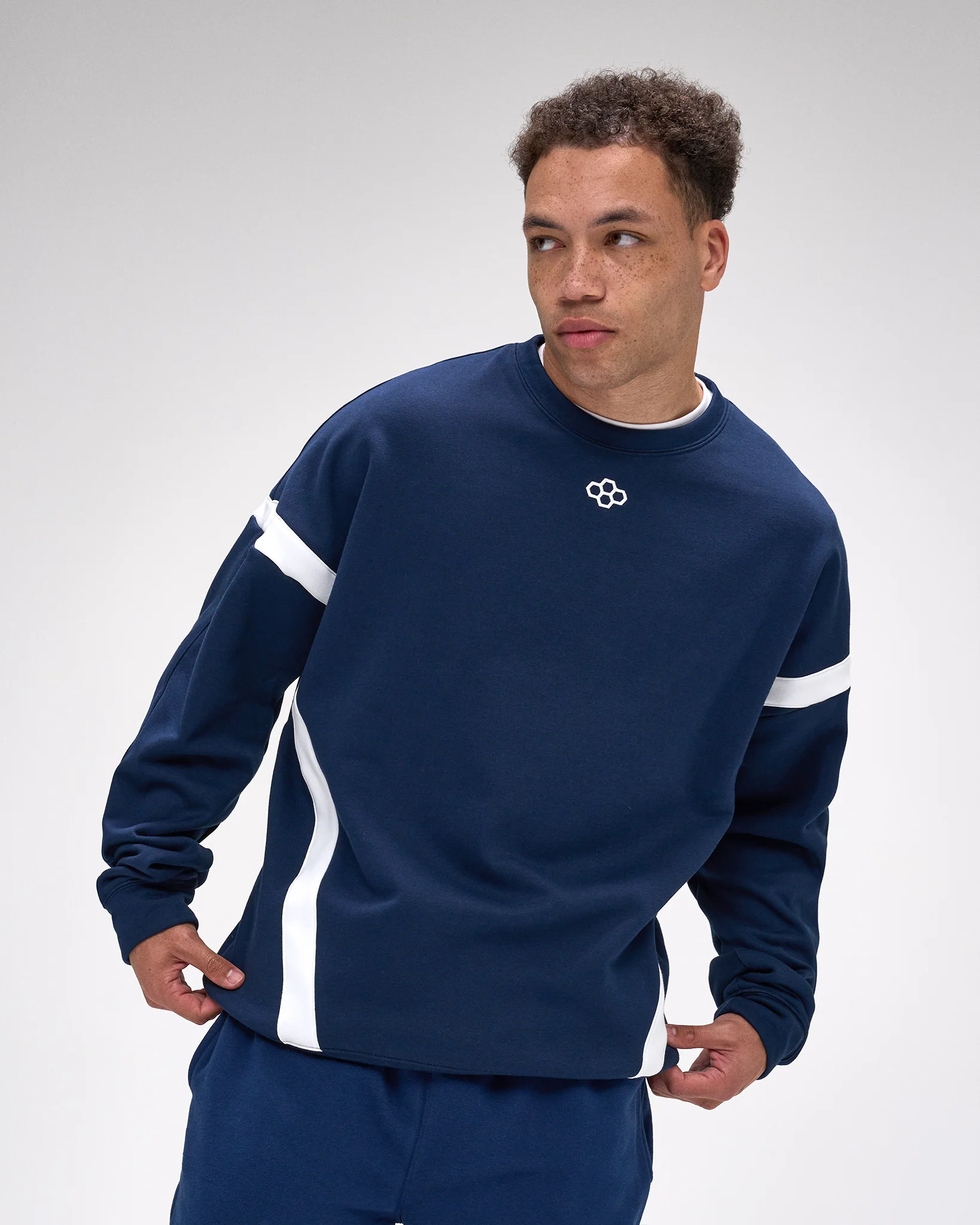RUDIS Colorblock Crewneck - Navy