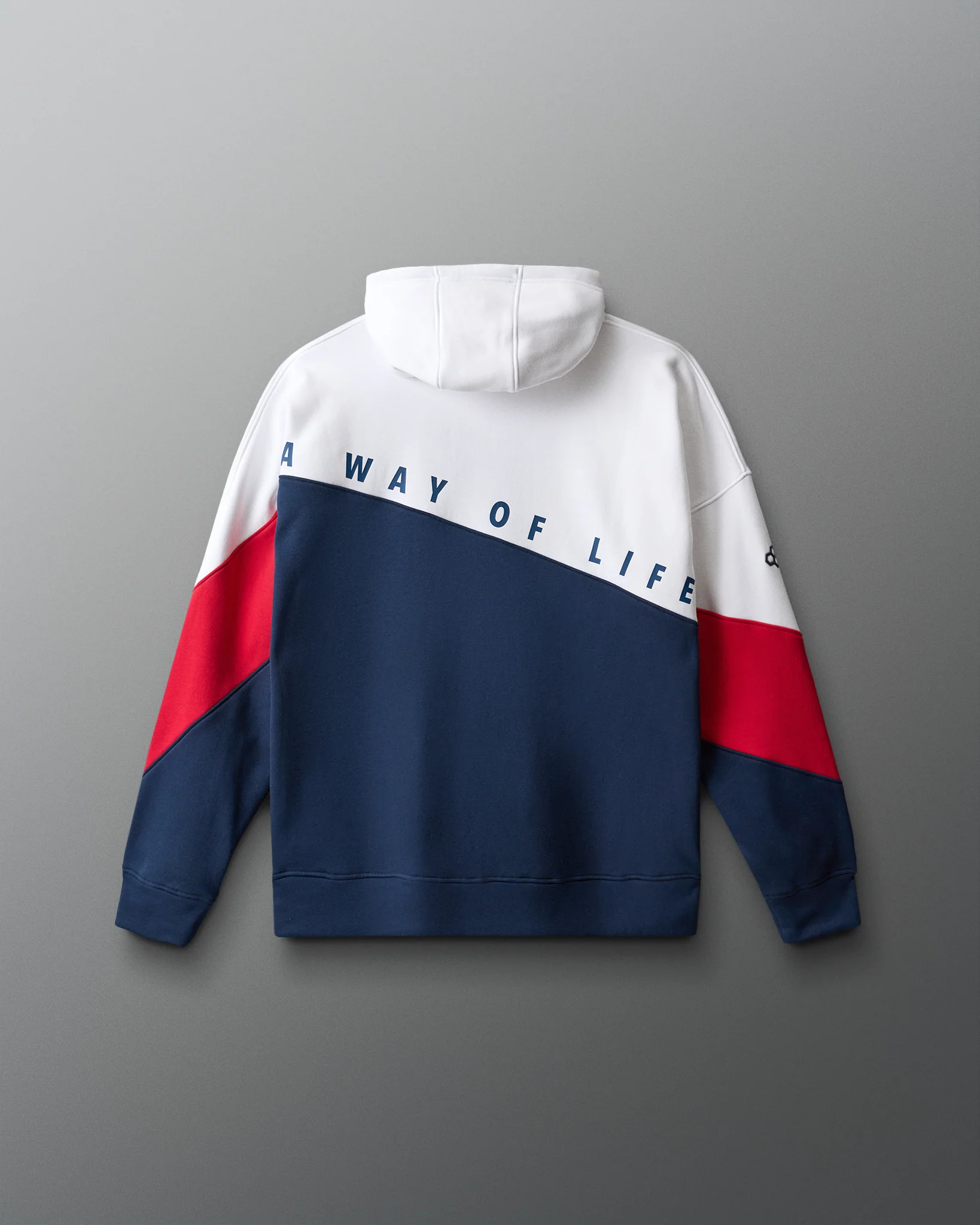 RUDIS Colorblock Hoodie - Navy/White/Red - Image 2