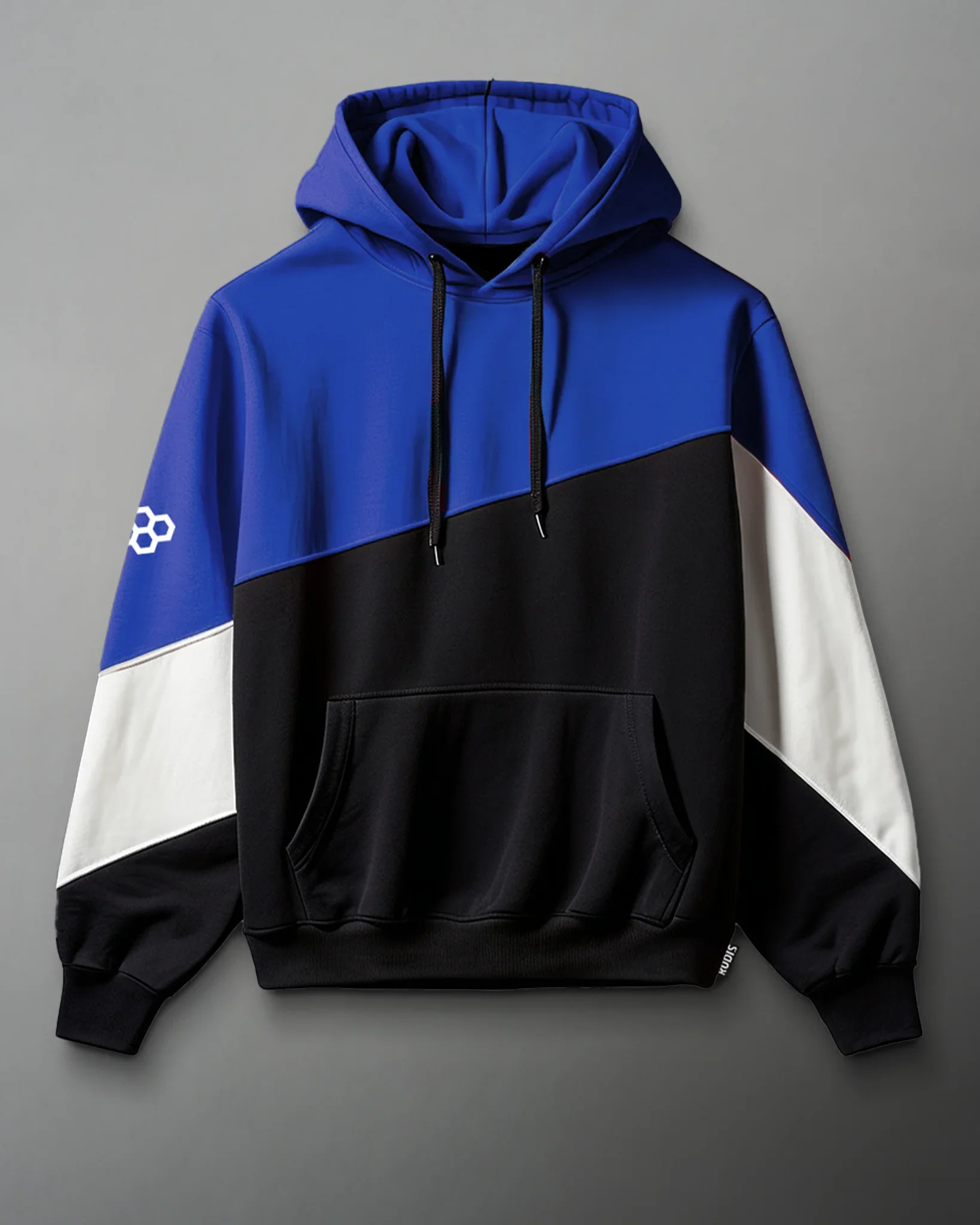 RUDIS Colorblock Youth Hoodie - Black/Royal