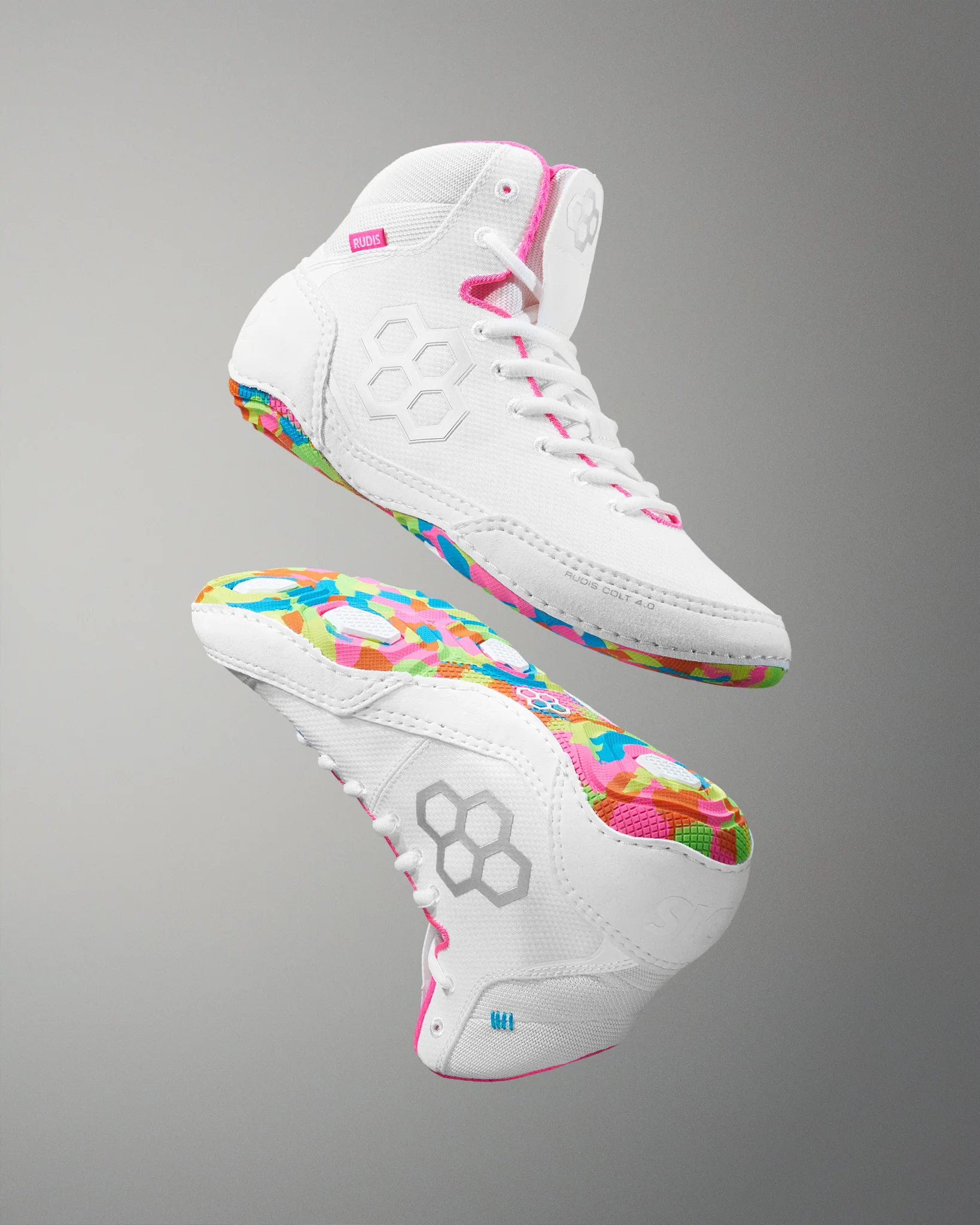 RUDIS Colt 4.0 Adult Wrestling Shoes - Neon Cereal Milk - Image 2