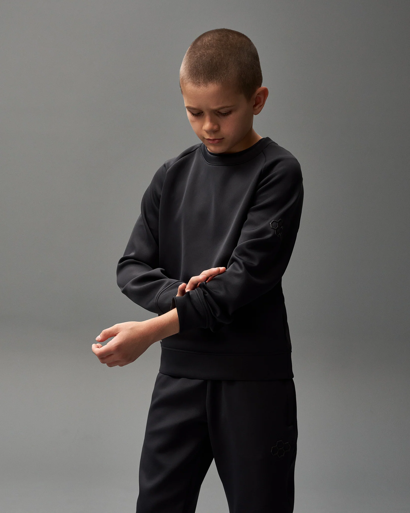 RUDIS COOL-FEEL Youth Crewneck - Black - Image 2