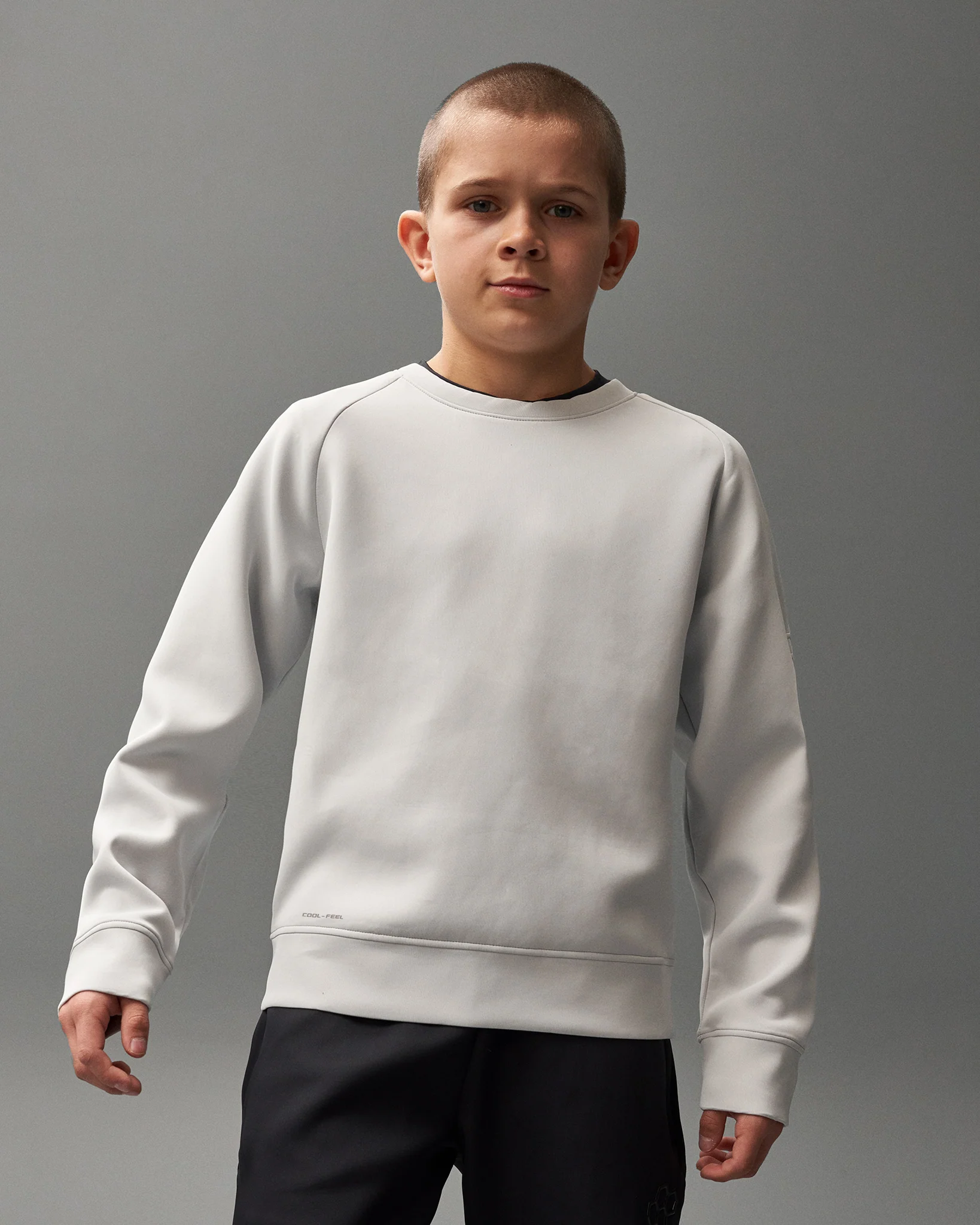 RUDIS COOL-FEEL Youth Crewneck - Lunar Gray