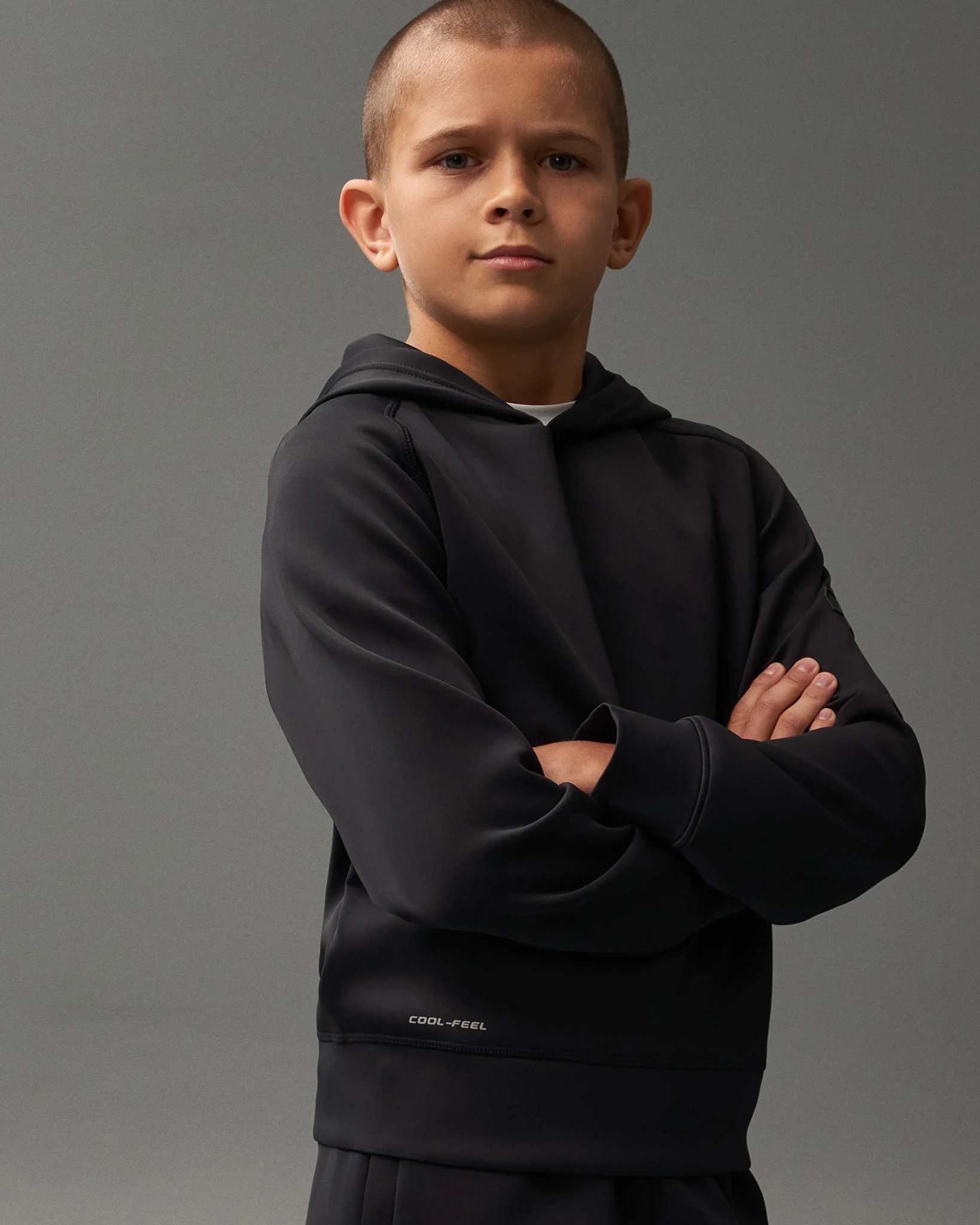 RUDIS COOL-FEEL Youth Hoodie - Black - Image 3