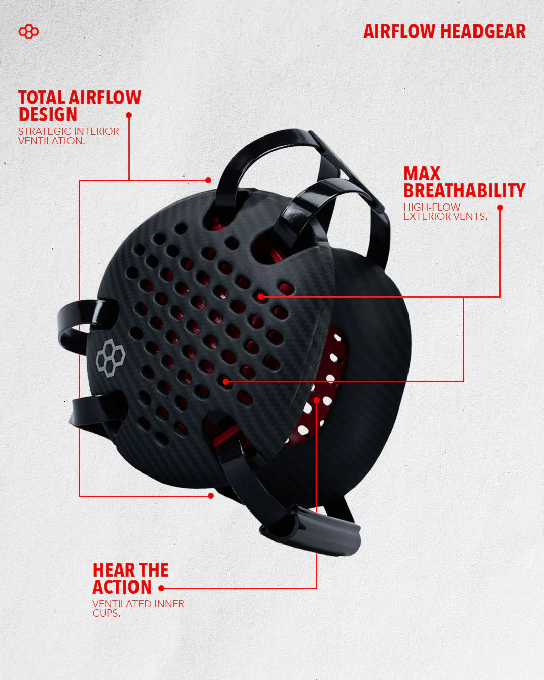 RUDIS Elite Airflow Headgear - White - Image 2