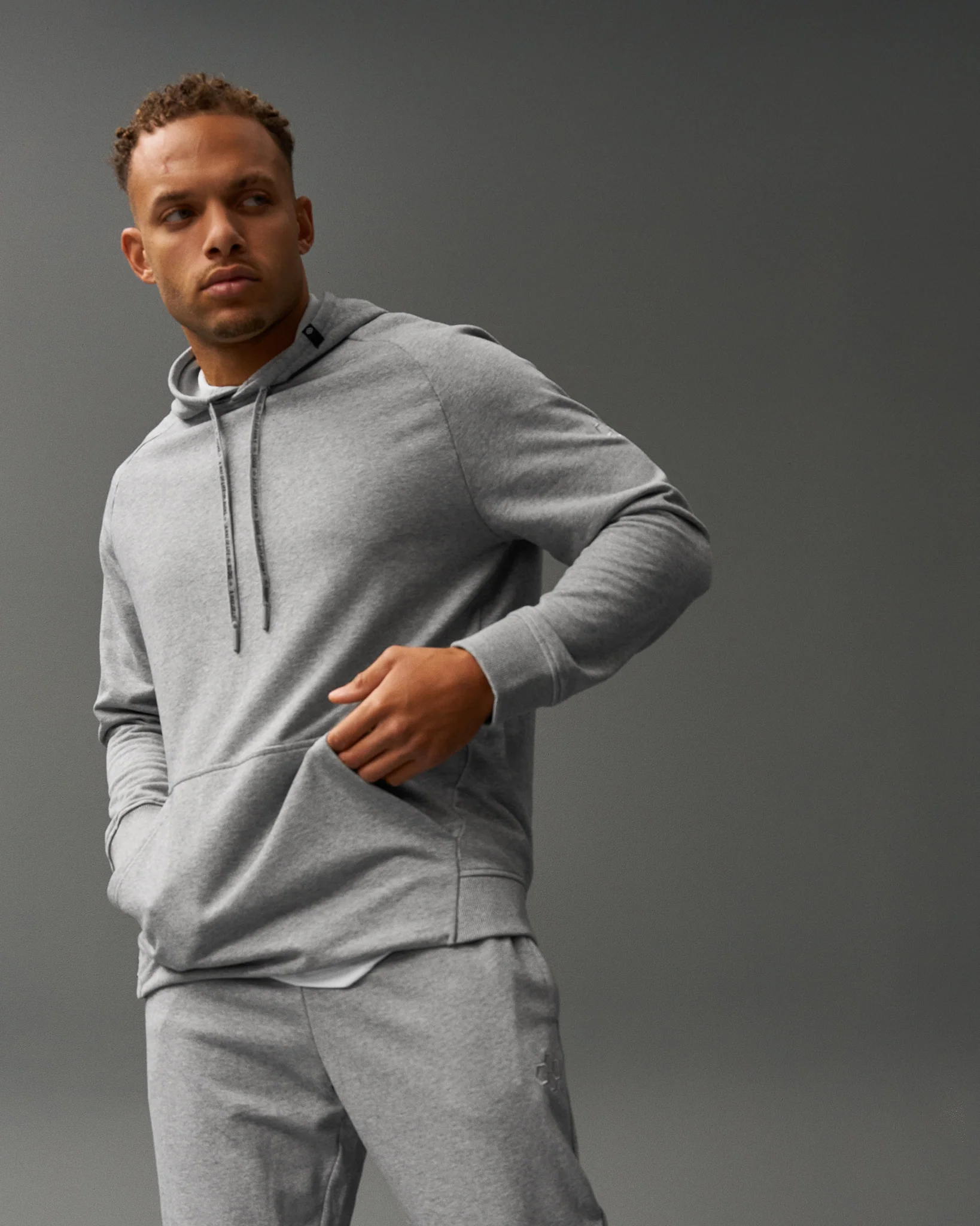 RUDIS Elite Terry Hoodie - Athletic Heather Gray - Image 3