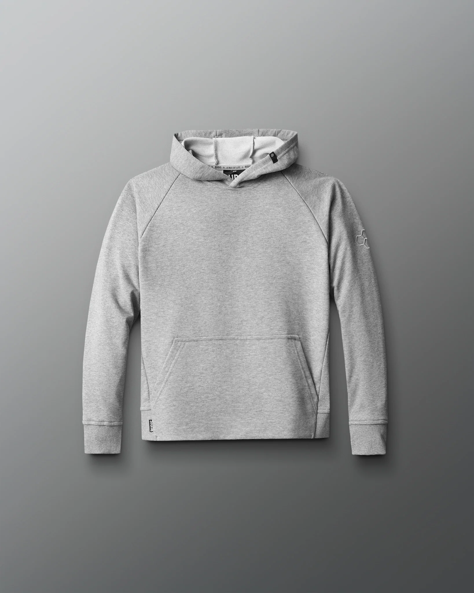 Rudis Elite Terry Youth Hoodie - Athletic Heather Gray